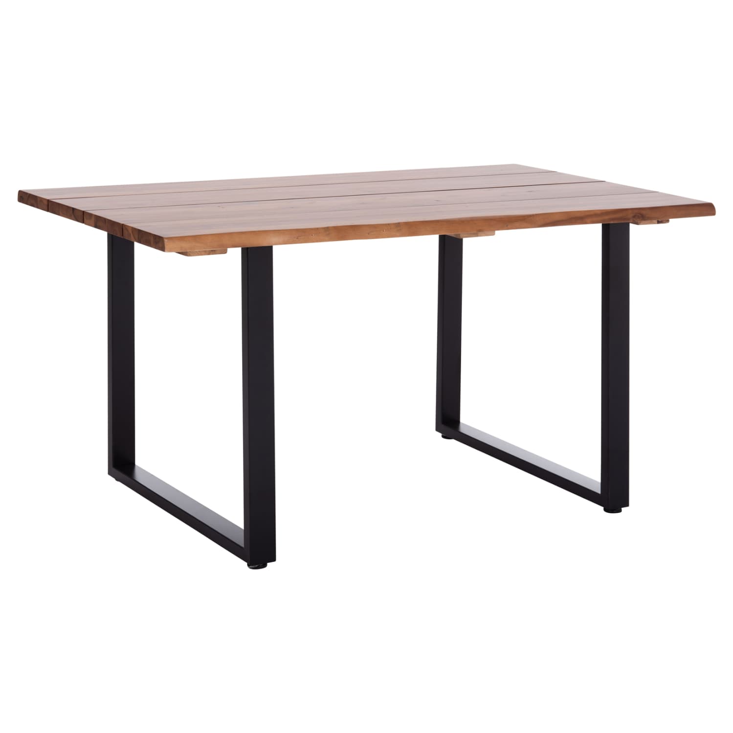 OUTDOOR DINING TABLE FRIGGO ACACIA WOOD 3.5cm thick--METAL LEGS 140x80x77Hcm