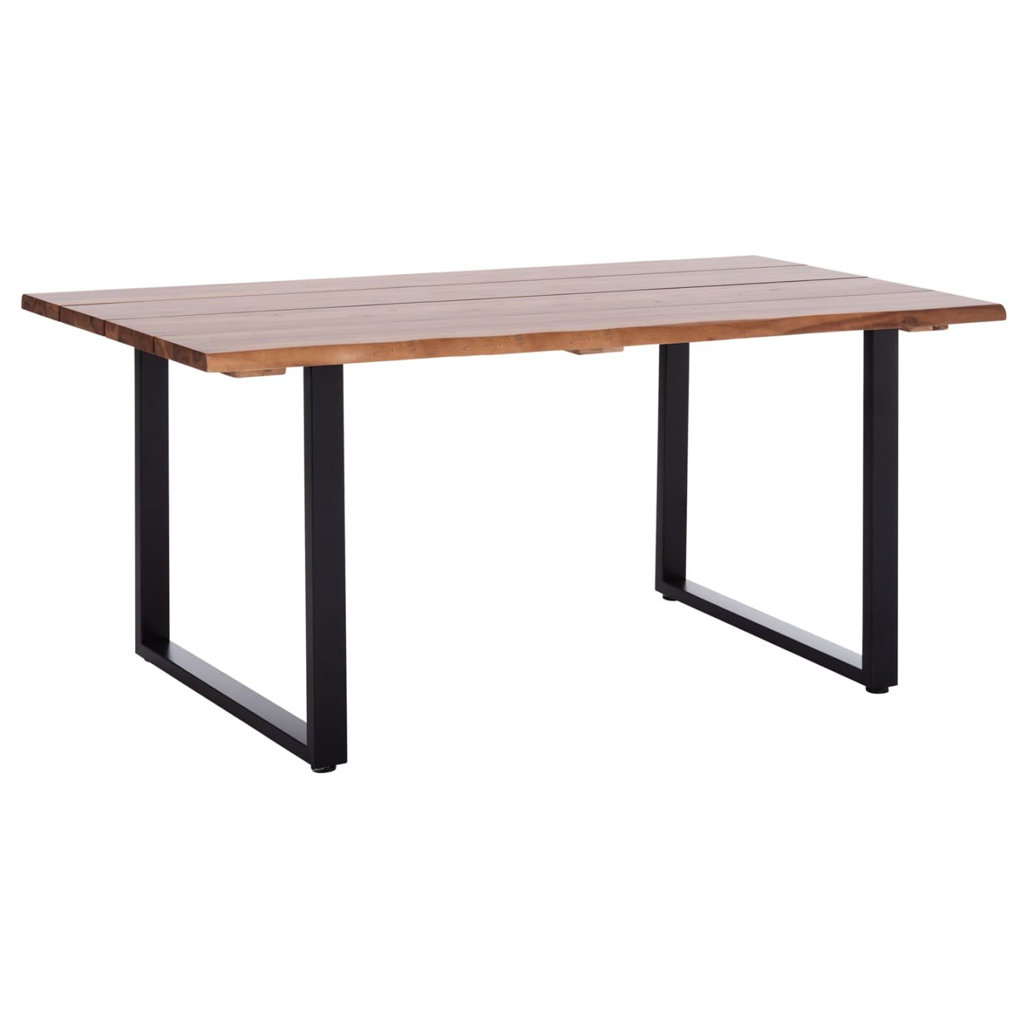 OUTDOOR DINING TABLE FRIGGO ACACIA WOOD 3.5cm thick--METAL LEGS 160x80x77Hcm