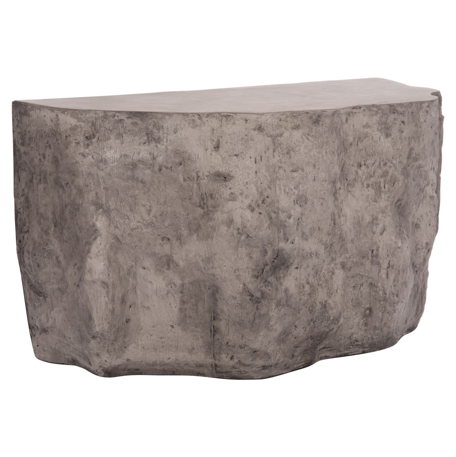 CONSOLE ROCK INTERON FIBER CEMENT IN GREY--120x50x71Hcm.