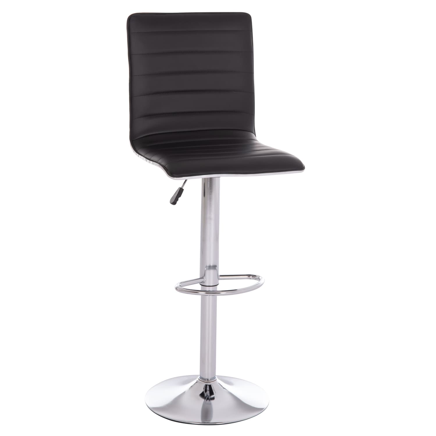 BAR STOOL SWIVEL NEXUS SUSPENSION & BLACK PU 43x47x116Hcm.