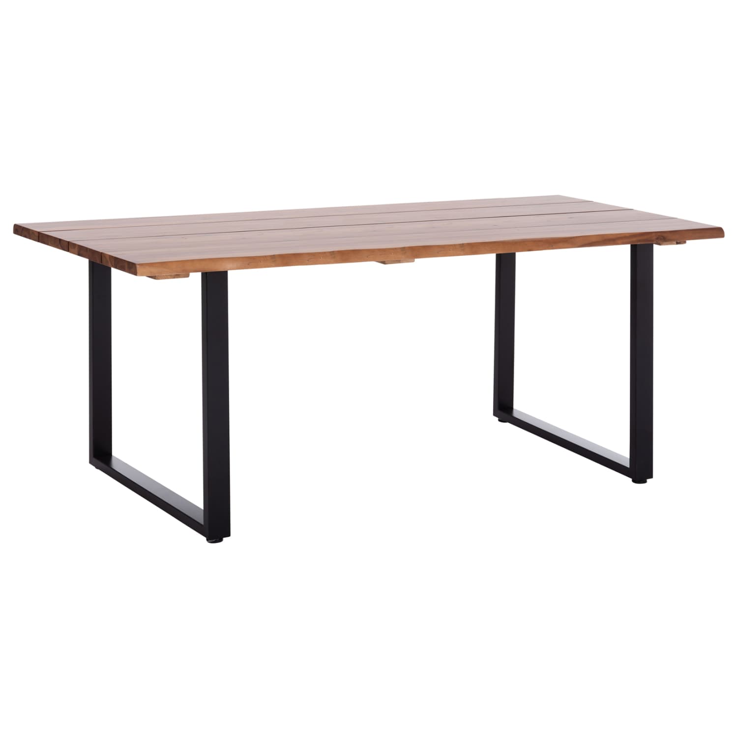 OUTDOOR DINING TABLE FRIGGO ACACIA WOOD 2.6cm thick--METAL LEGS 200x100x76Hcm