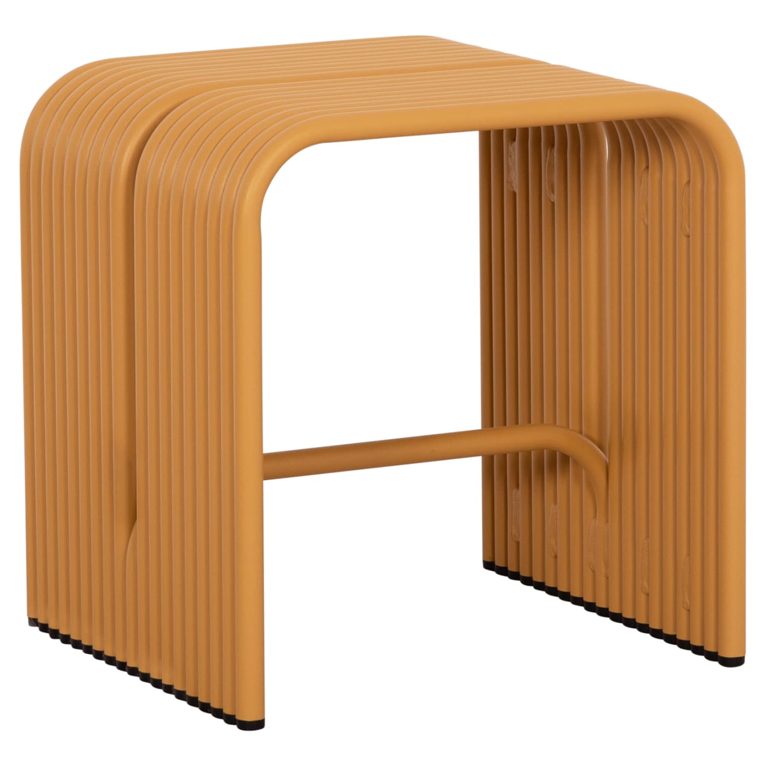 STOOL SERIES INTREPID ALUMINUM IN MUSTARD YELLOW COLOR 40x38x42.5Hcm.