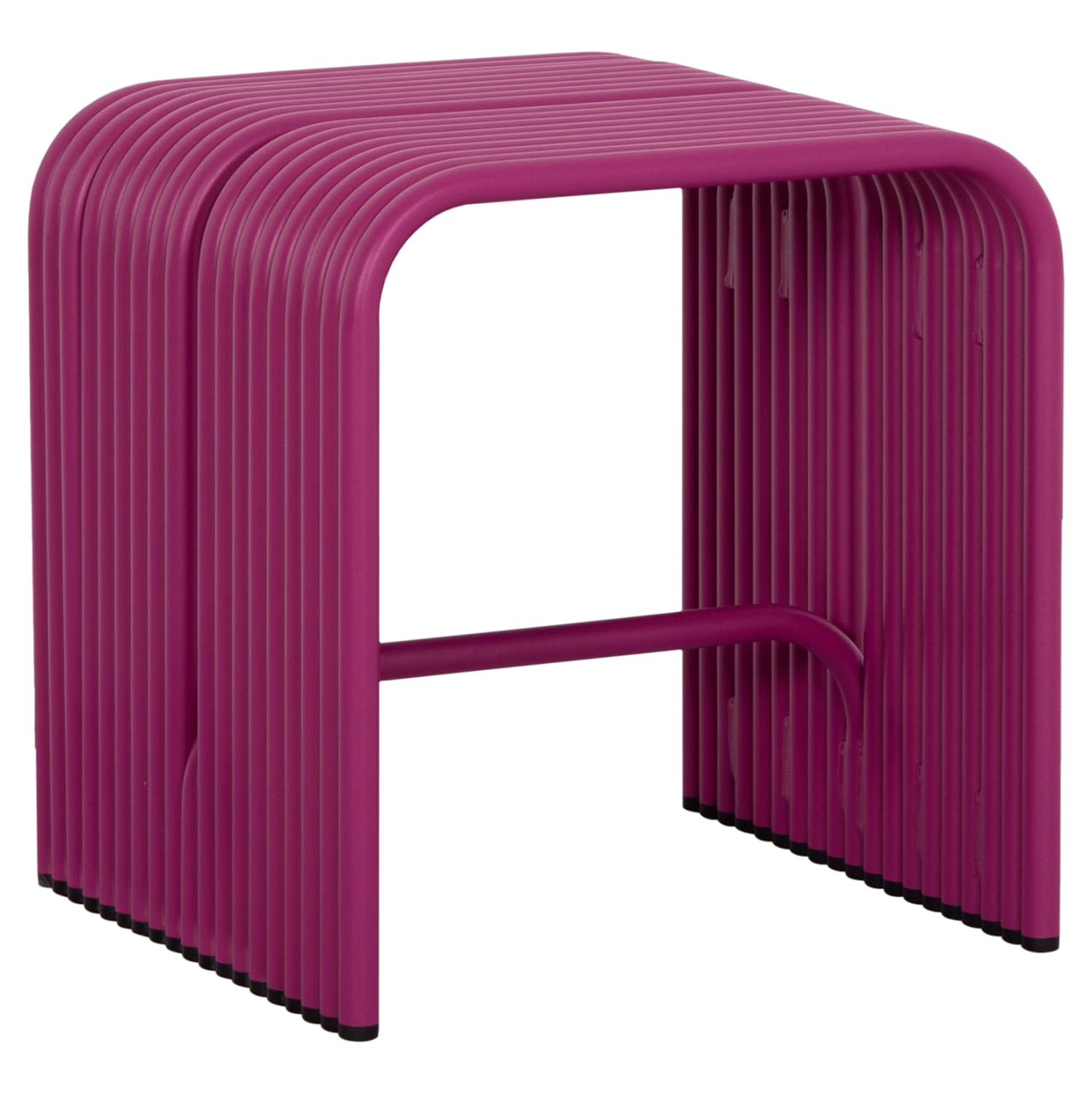 STOOL SERIES INTREPID ALUMINUM IN PURPLE COLOR 40x38x42.5Hcm.