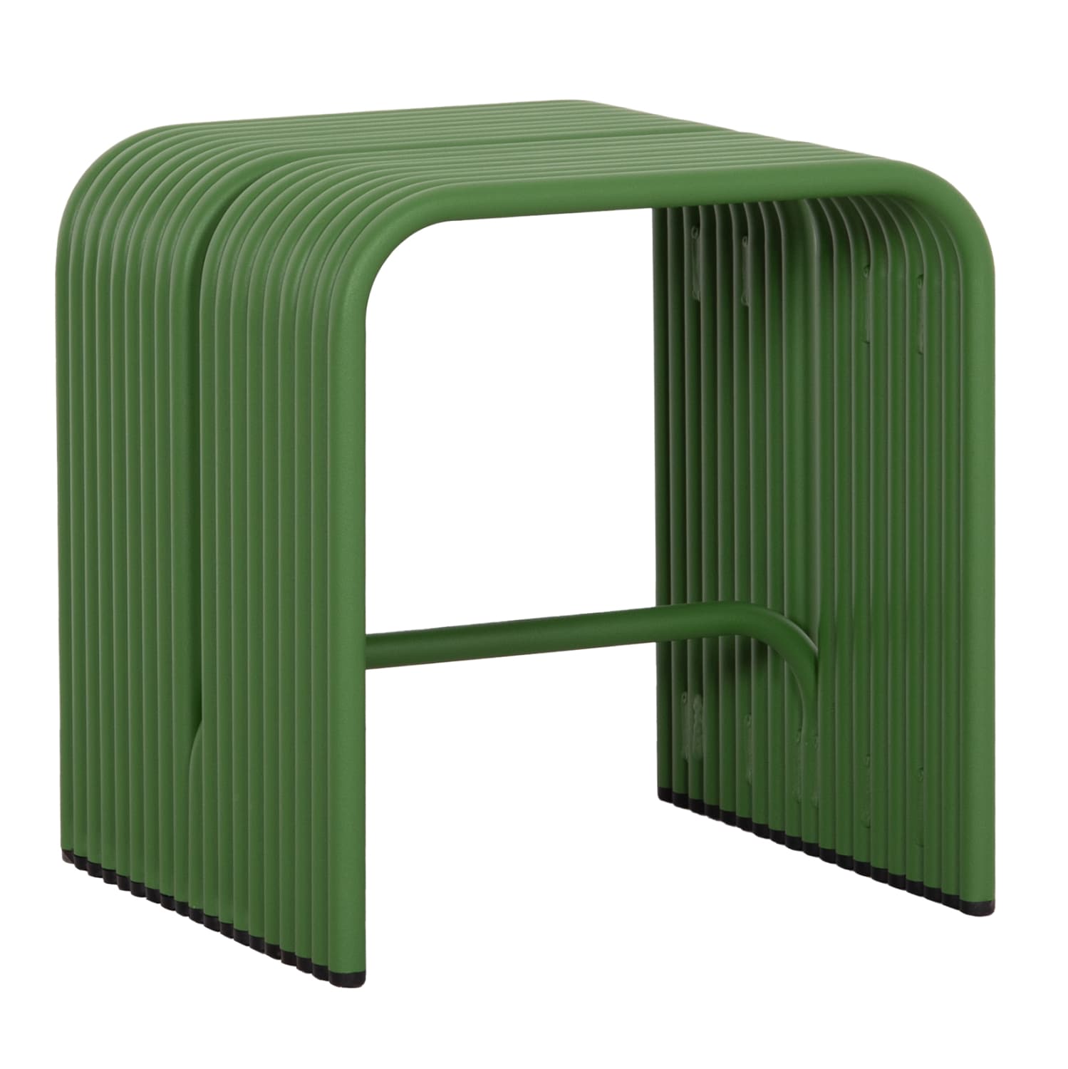STOOL SERIES INTREPID ALUMINUM IN GREEN COLOR 40x38x42.5Hcm.