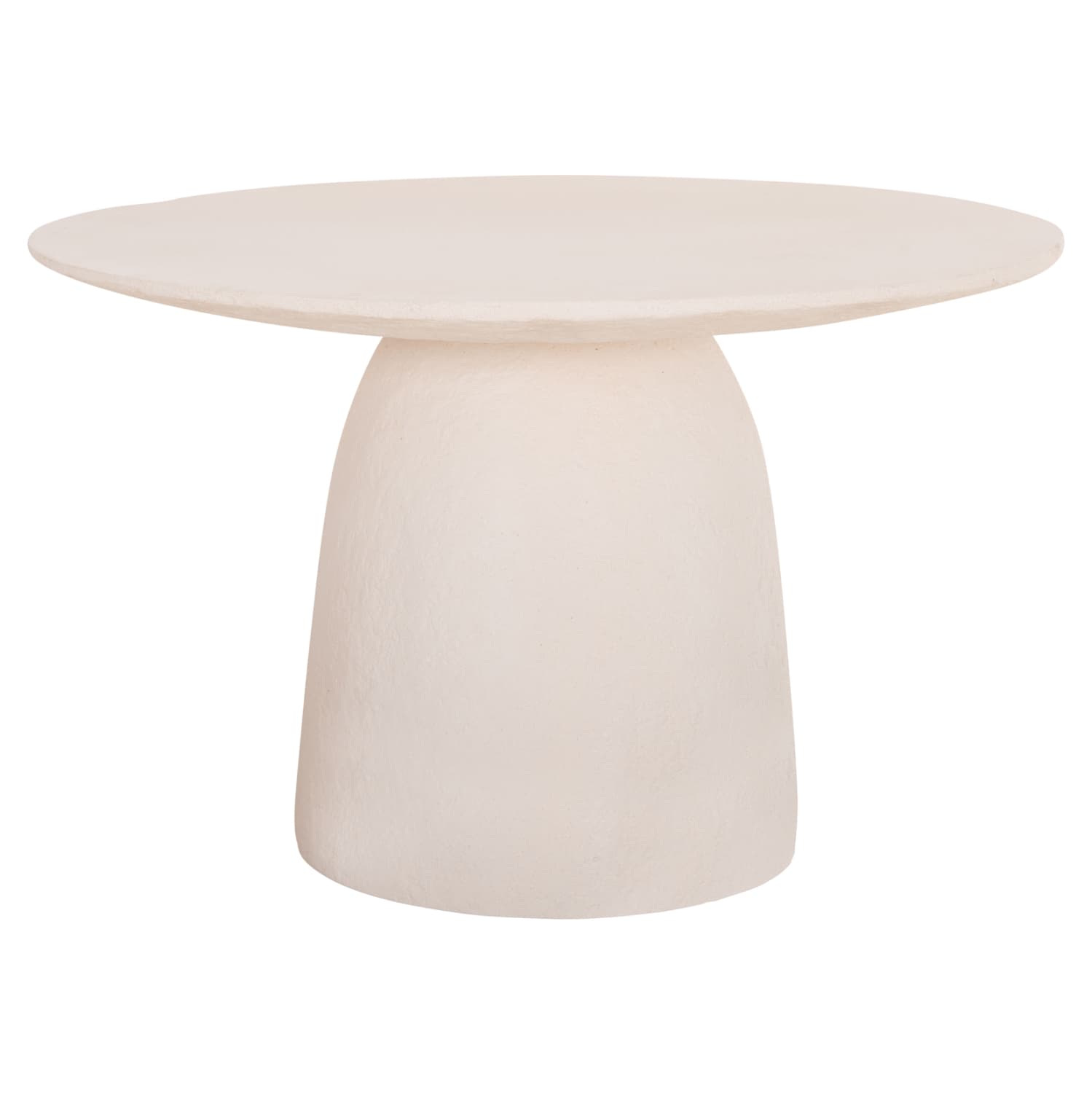 DINING TABLE ROUND SEPPO FIBER CEMENT IN WHITE--Φ119,5x75,5Hcm.