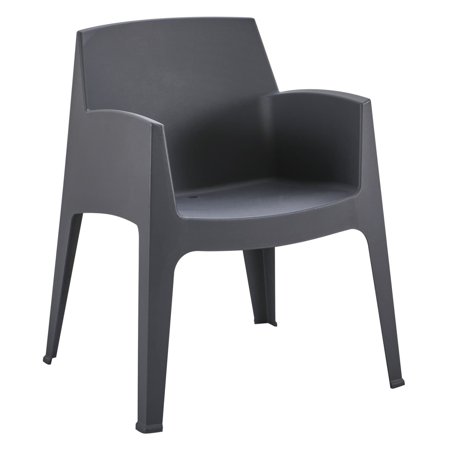 ФОТЕЉА ОД ПОЛИПРОПИЛЕН SLEEK СИВА 68x63x82.5Hcm.