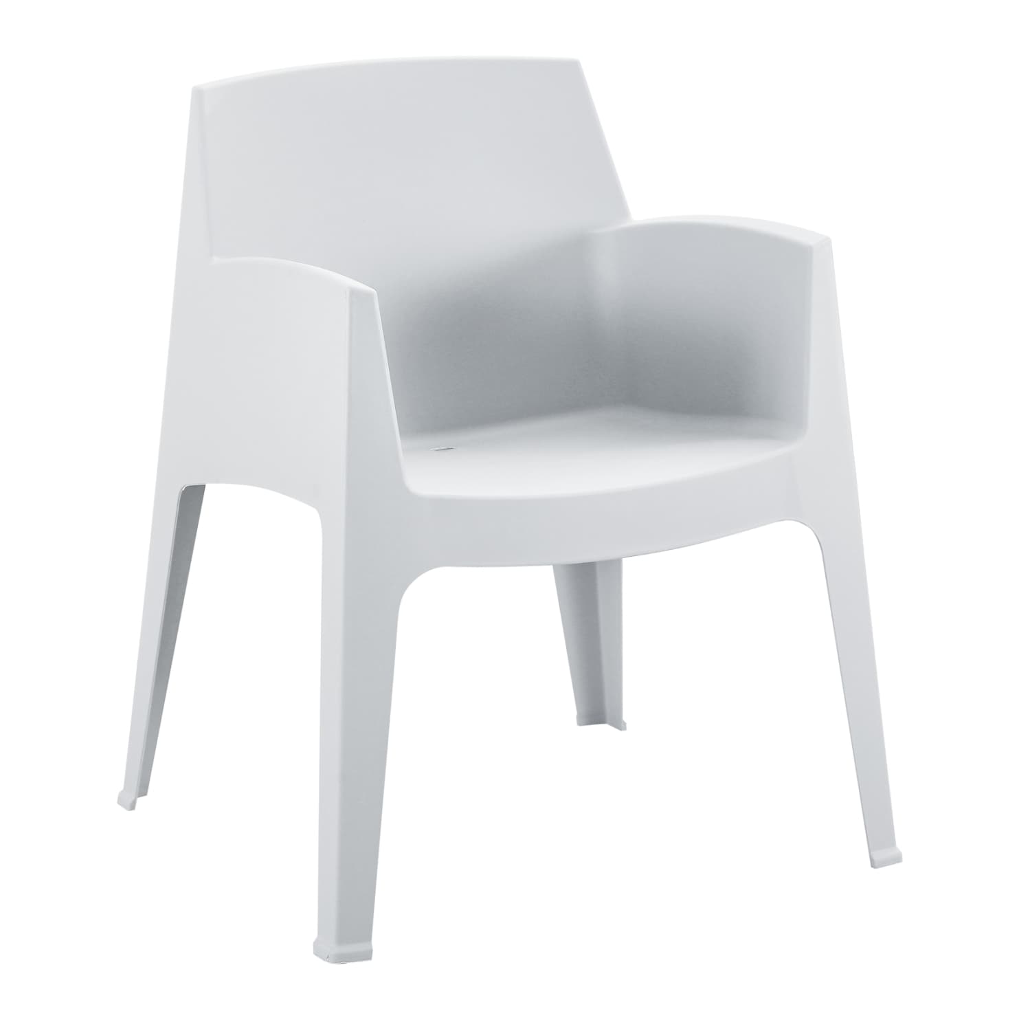 ПОЛИПРОПИЛЕНСКА ФОТЕЛЈА SLEEK БЕЛА 68x63x82.5Hcm.