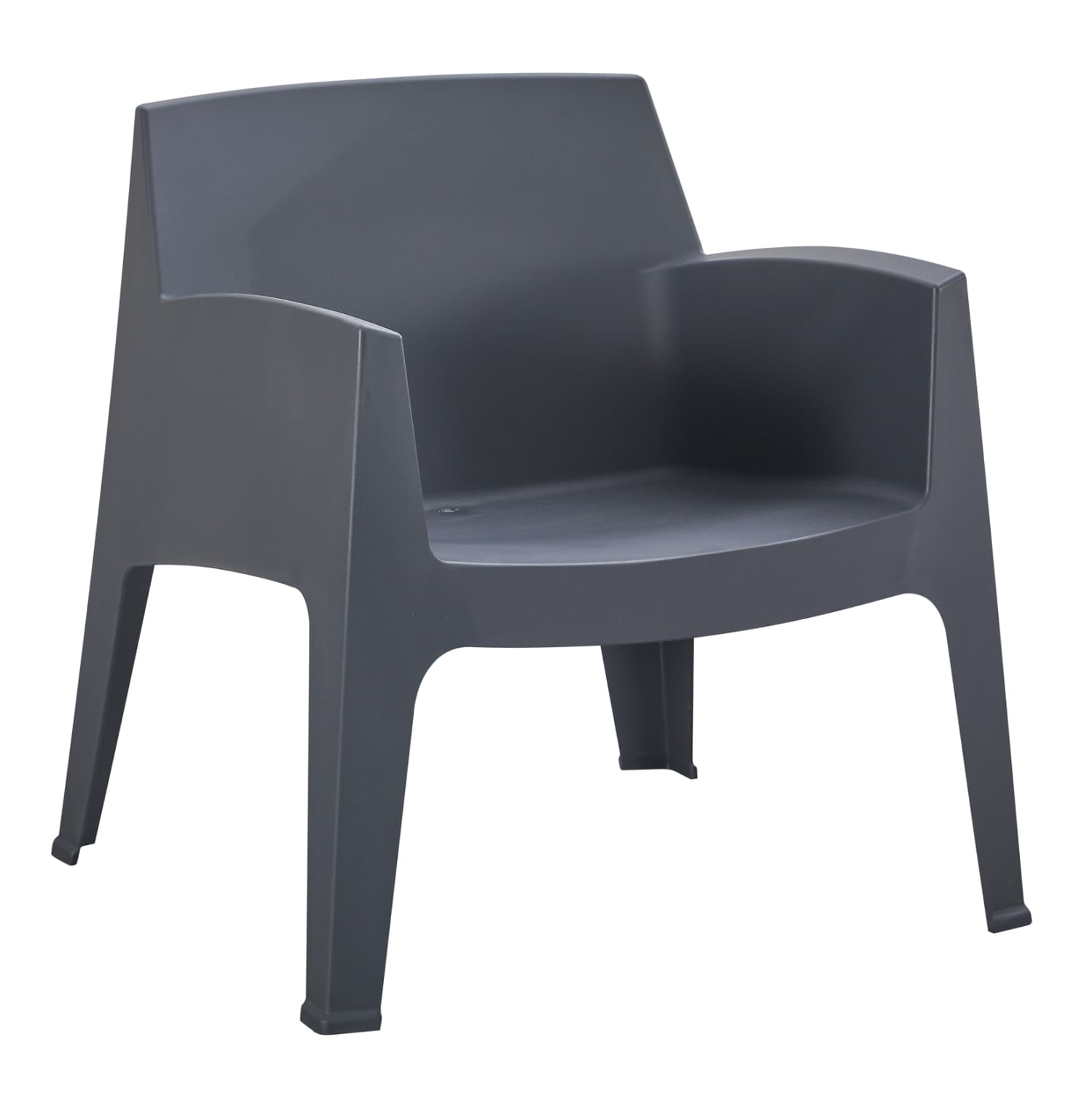 ПОЛИПРОПИЛЕНСКА ФОТЕЛЈА ЗА ОДМОР SLEEK СИВА 62x68x73Hcm.