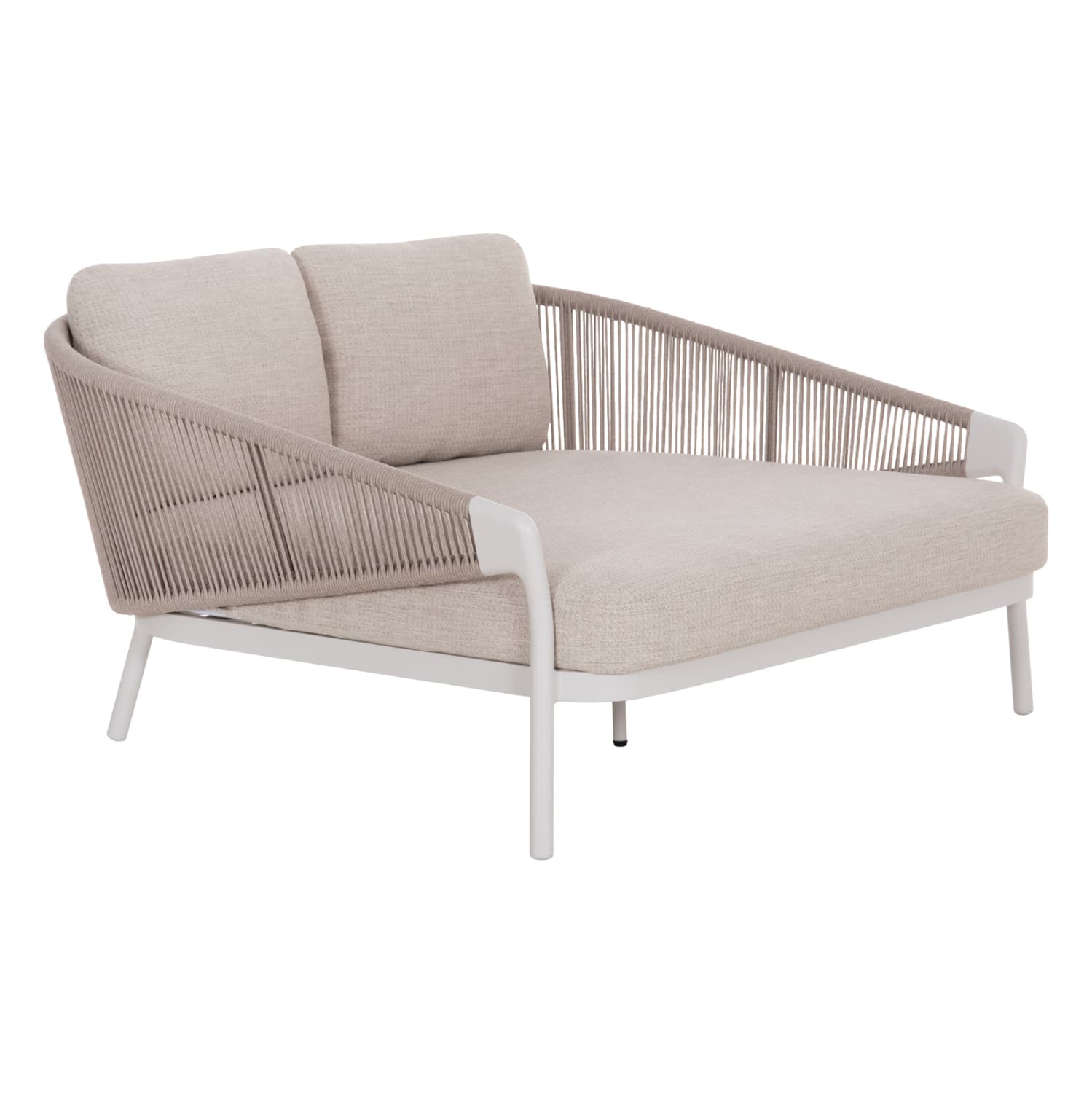 СЕРИЈА ДНЕВЕН КРЕВЕТ XANTION БЕЛА АЛУМИНИУМСКА РАМКА-ЈАЖЕ-OLEFIN ТКАЕНИНА 157x147x88Hcm.