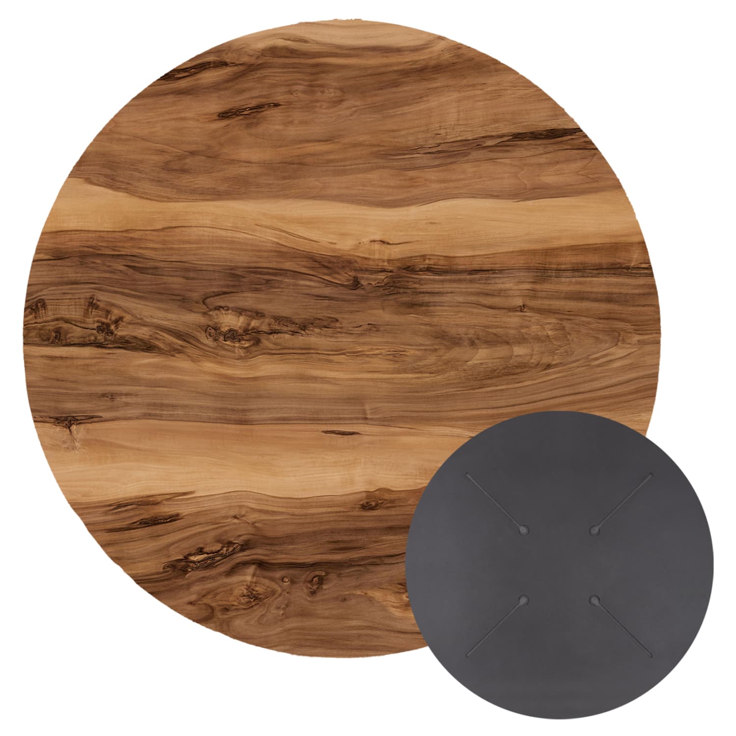 HPL TABLETOP ROUND IN INDIAN SHESHAM Φ60cm.