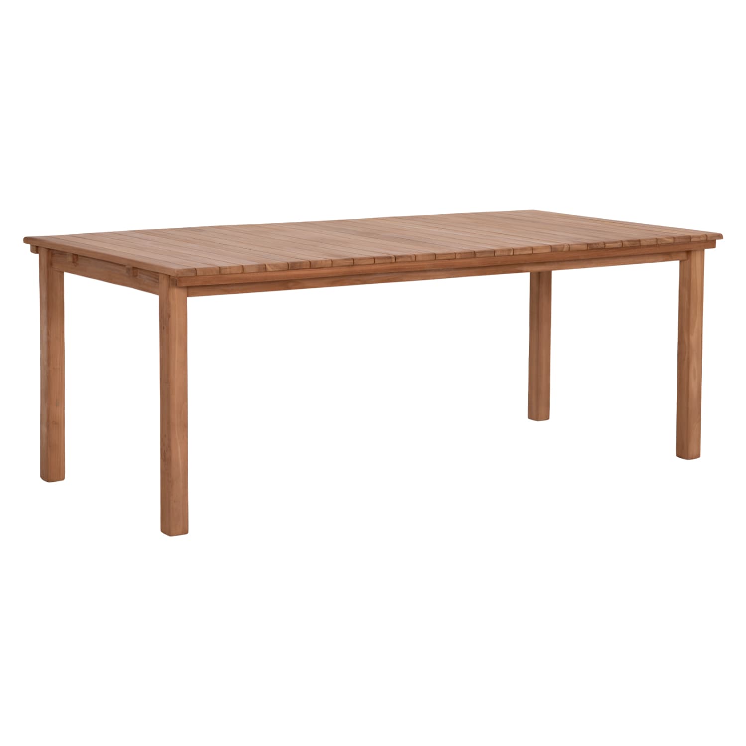 DINING TABLE RECTANGULAR FINTO TEAK WOOD--NATURAL COLOR 200x100x75Hcm.