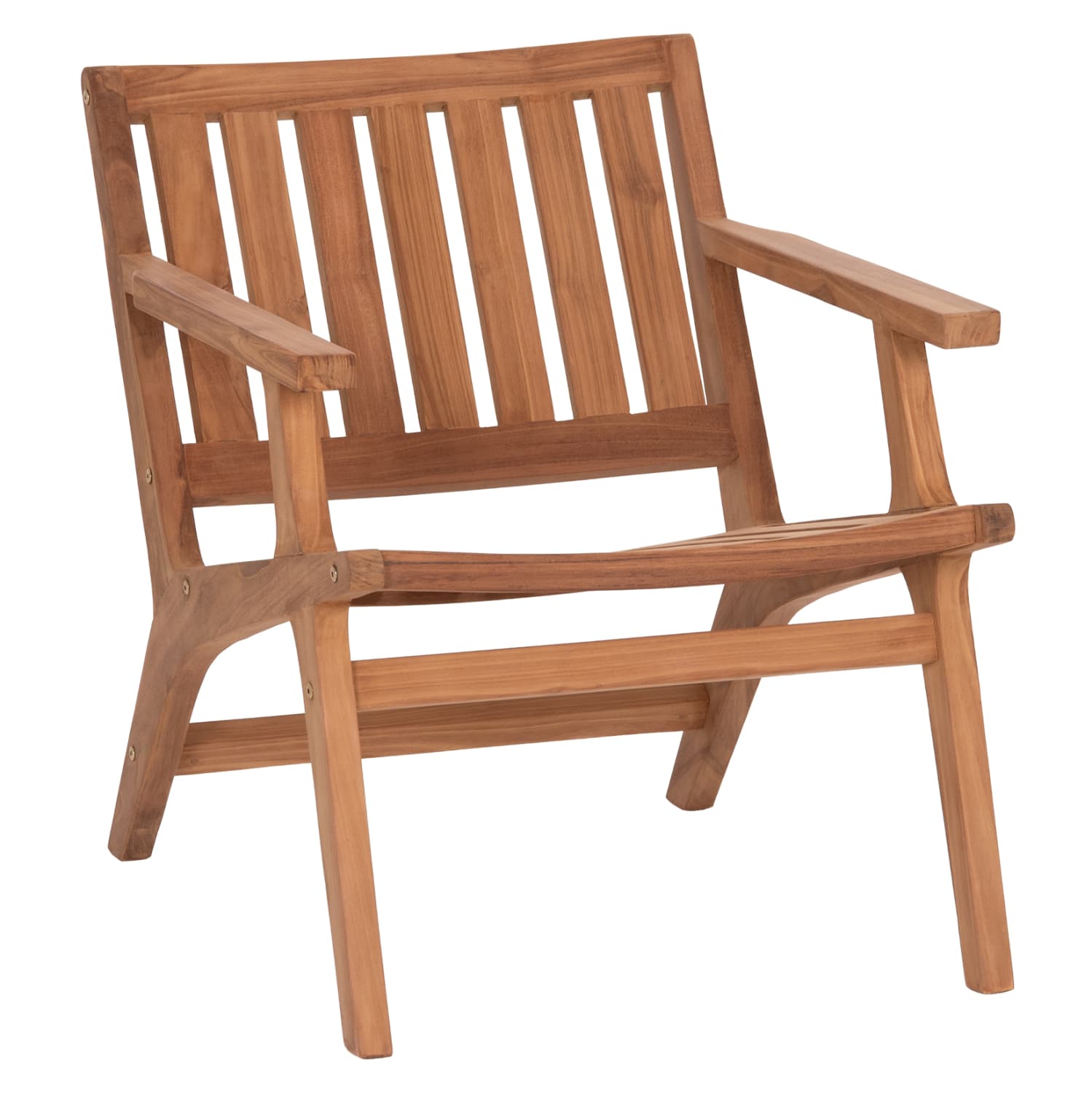LOUNGE ARMCHAIR ARANIA TEAK WOOD IN NATURAL 59x65x69Hcm.