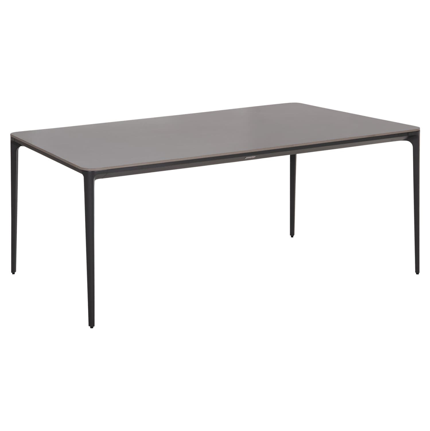 DINING TABLE STAD GREY ALUMINUM FRAME & SINTERED STONE TOP 180x90x75Hcm.