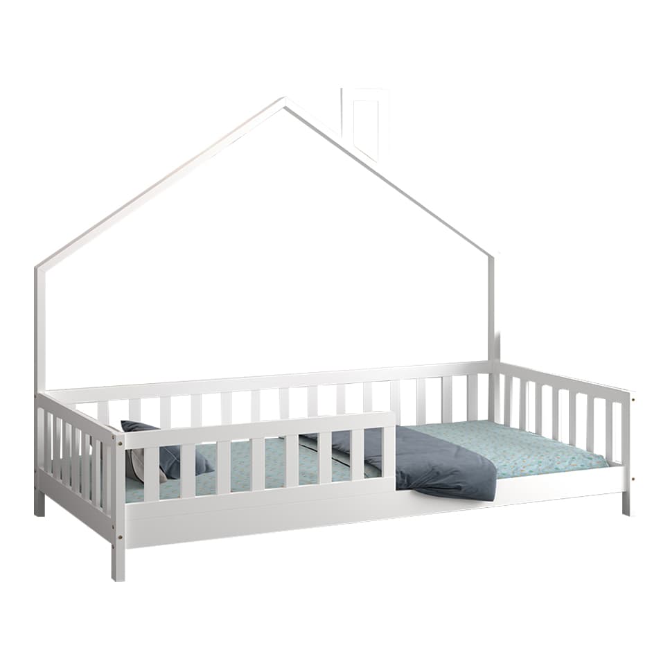 ДЕТСКИ КРЕВЕТ HOUSER t.MONTESSORI ОД МАСИВНО БОРОВО ДРВО ВО БЕЛА БОЈА--ЗА 190x90cm.
