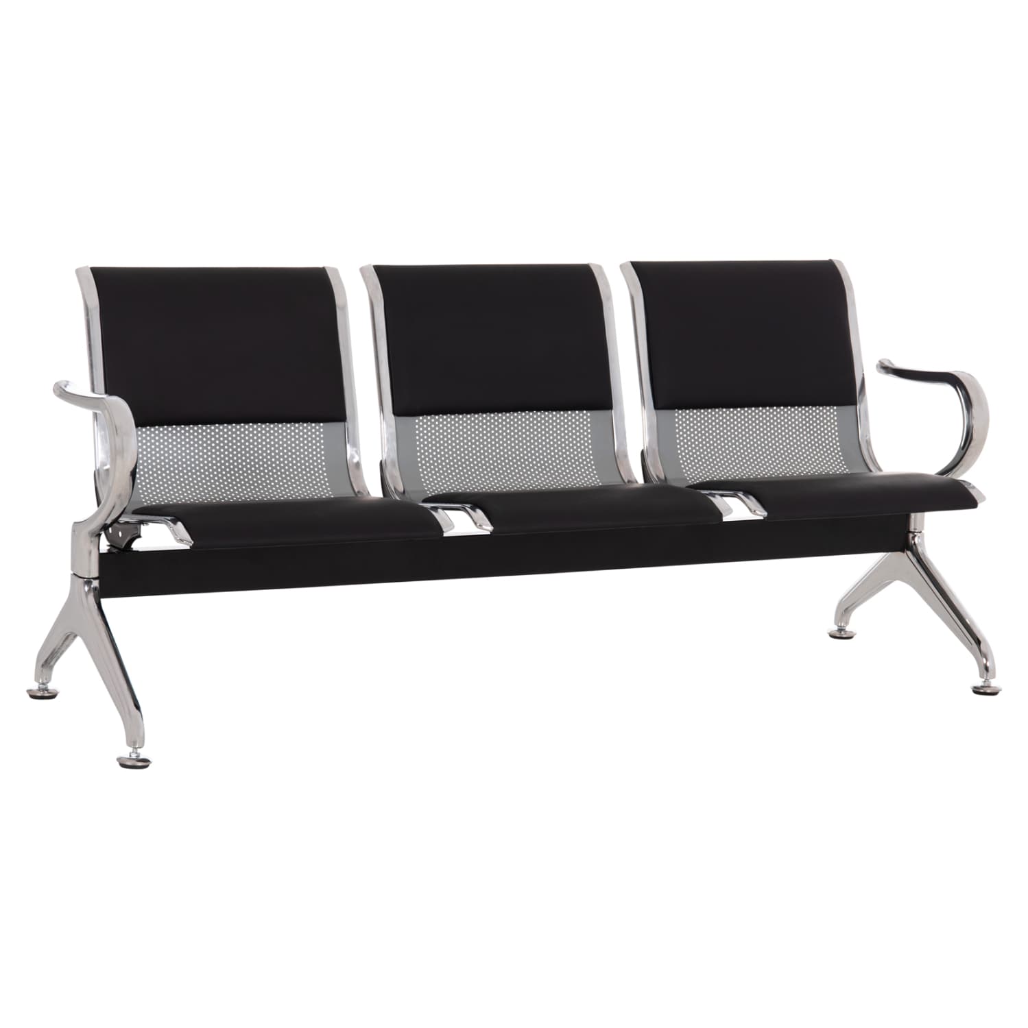 КЛУПА СО 3 СЕДИШТА ТИП АЕРОДРОМСКА AVIATOR МЕТАЛНА СО ЦРН PU 172x55x76Hcm.