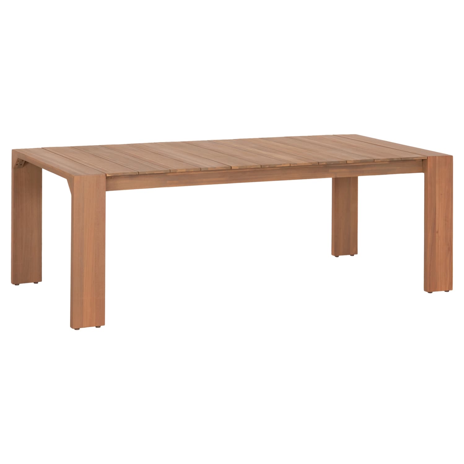 DINING TABLE FILEM ACACIA WOOD IN LIGHT NATURAL WOOD 220x100x77Hcm.