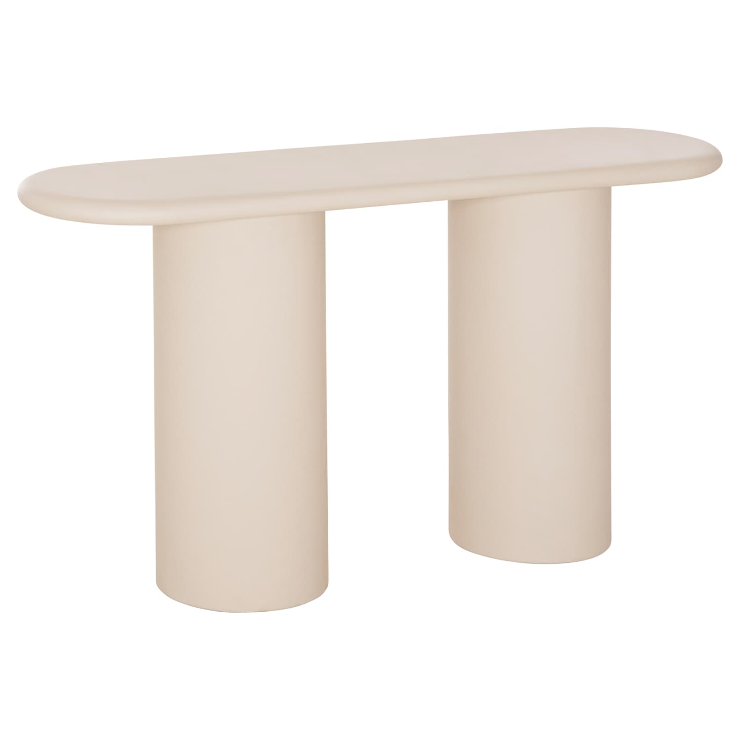 CONSOLE KENJI FIBER CEMENT IN LIGHT BEIGE--140x40x77Hcm.