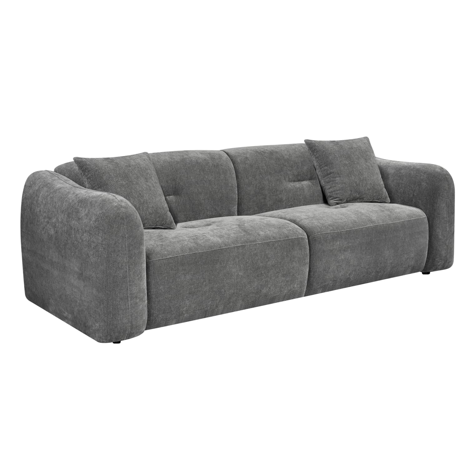 SOFA 3-SEATER JUNOA GREY FABRIC 228x89x74Hcm.
