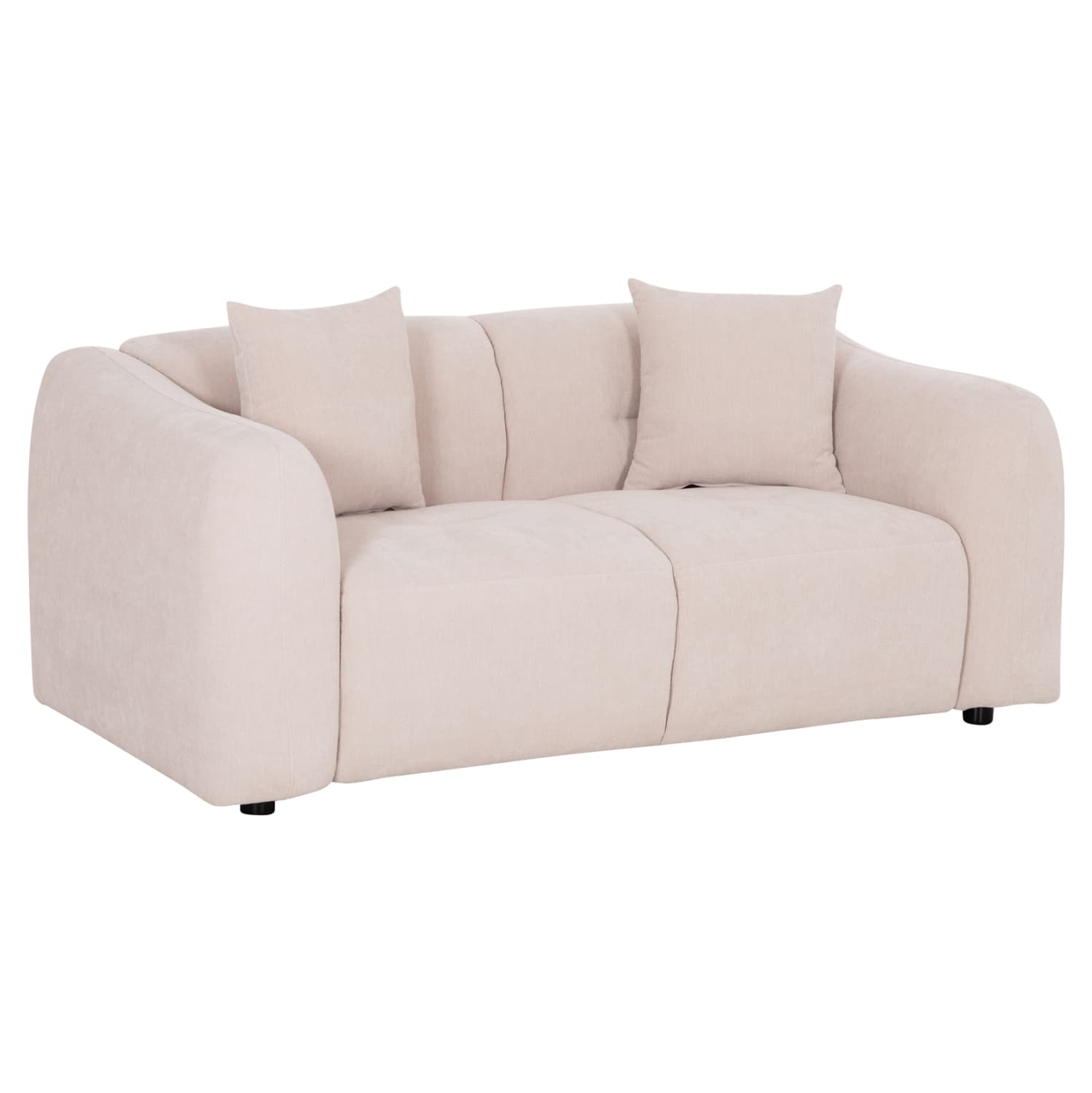 SOFA 2-SEATER JUNOA ECRU FABRIC 172x89x85Hcm.