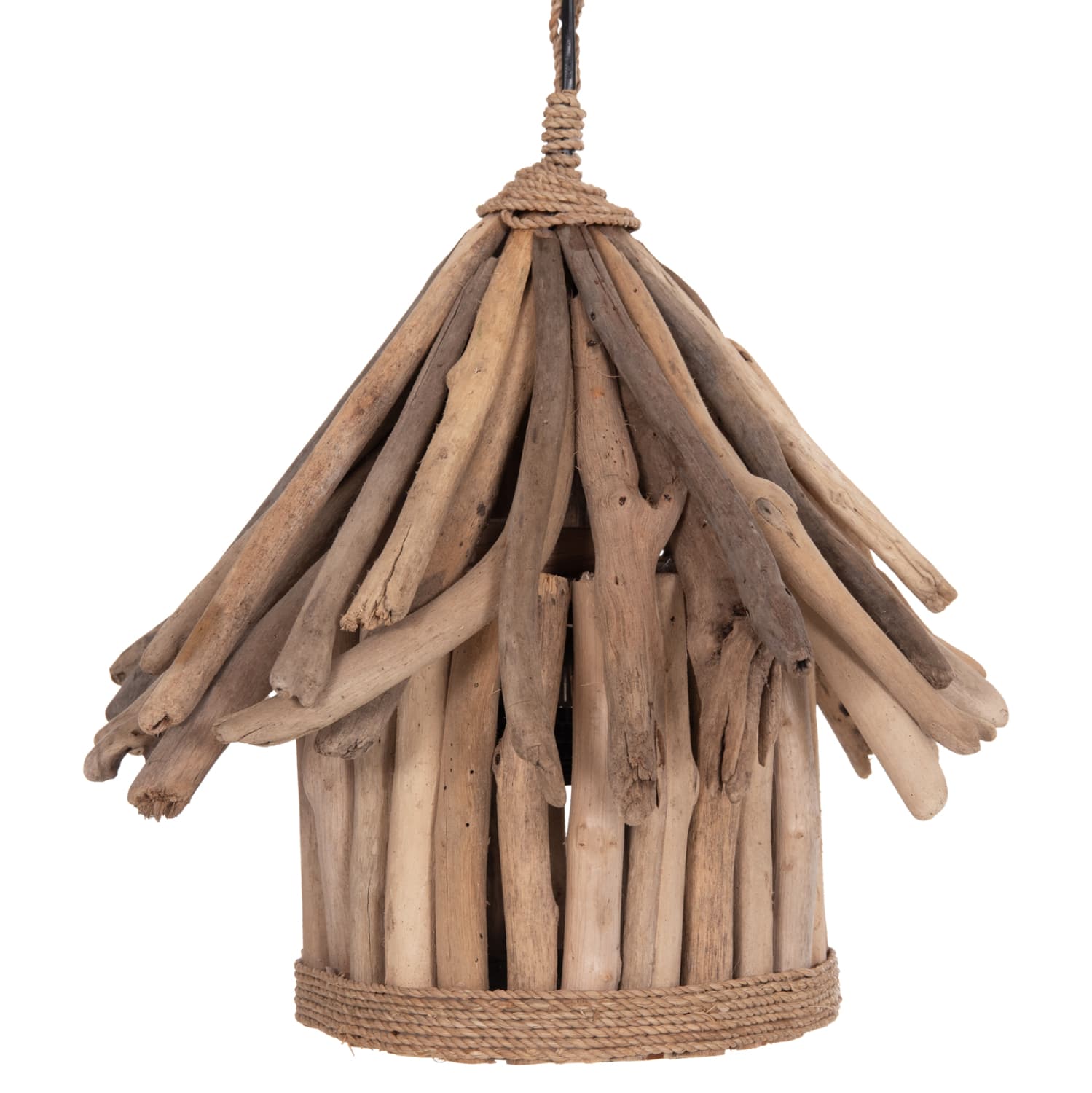 ТАВАНСКА ВИСЕЧКА СВЕТИЛКА TREIT DRIFTWOOD ВО ПРИРОДНА БОЈА Φ40x73Hcm.[1xΕ27]