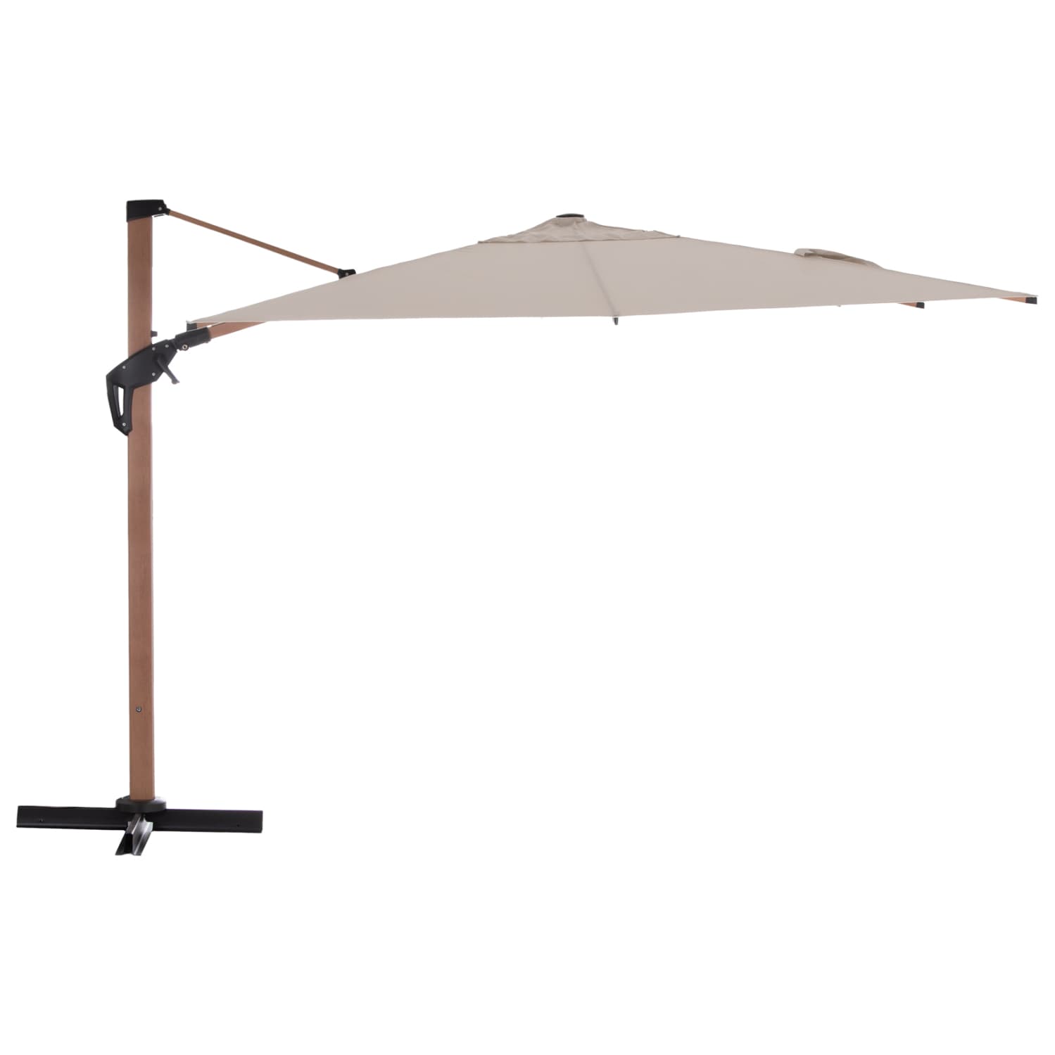 PROFESSIONAL UMBRELLA JAVANTE HEAT TRANSFER ALUMINUM--BEIGE SHADE 3x3x2.56Hm