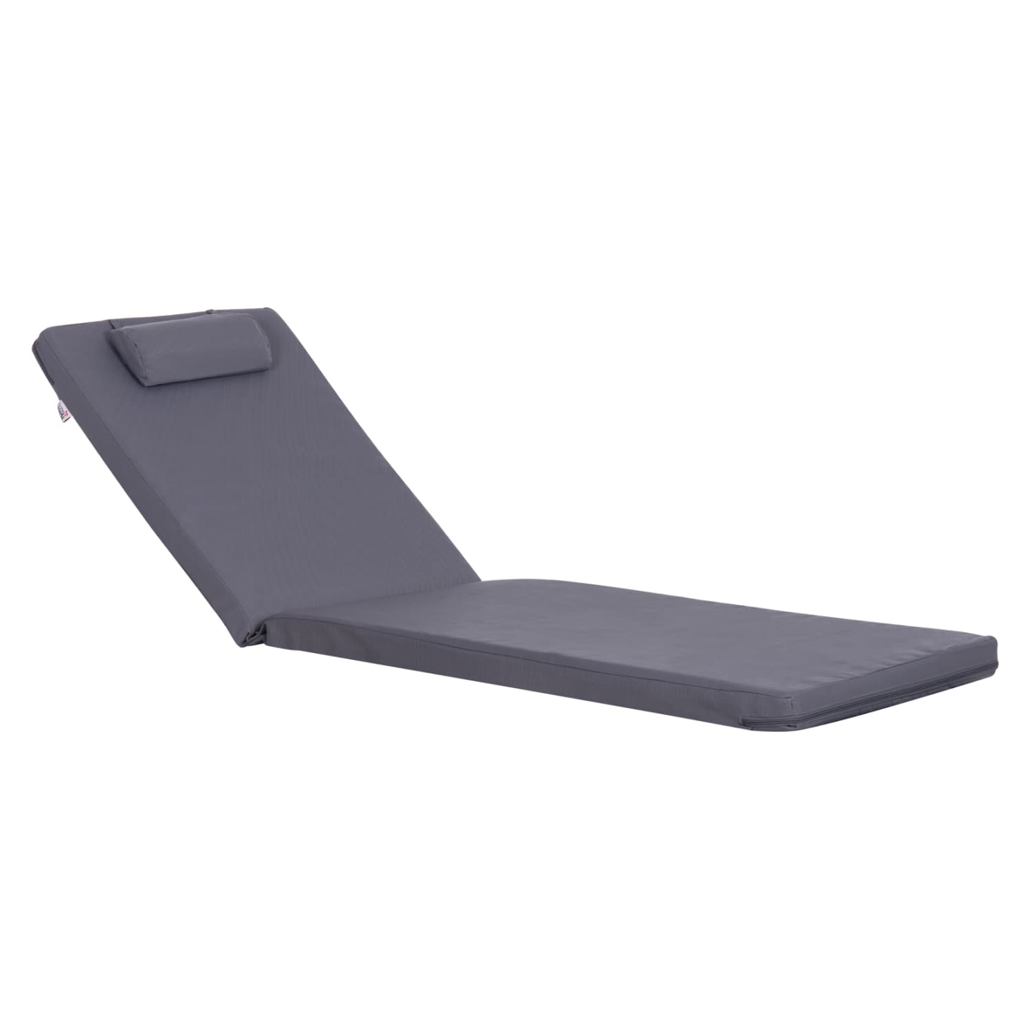 ПЕРНИЦА ЗА ЛЕЖАЛКА СО ПОТПИРАЧ ЗА ГЛАВА SIFNOS - TEXTILENE 600g/m2 2x1 - СИВА