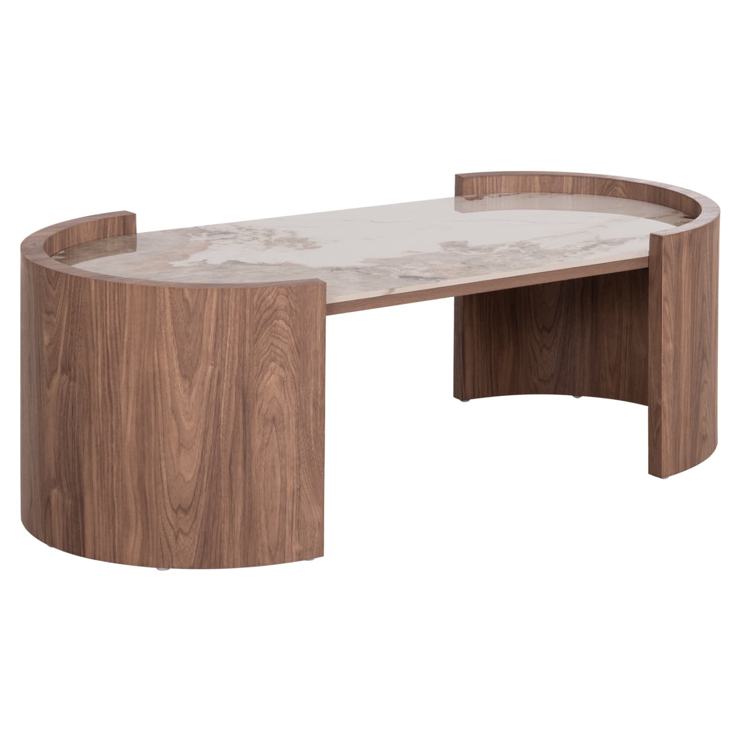 КЛУБ МАСА MARBLEX СО КЕРАМИЧКА ПОВРШИНА ВО PANDORA БОЈА - MDF НОЗЕ 120x60x43.5Hcm.