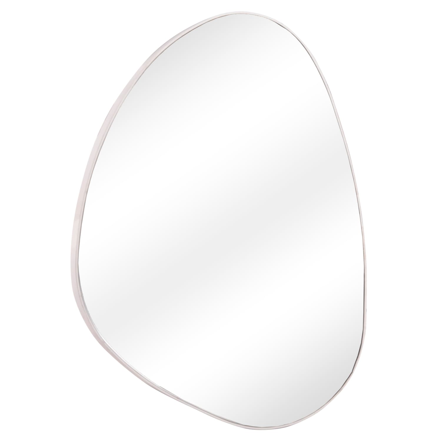 ЅИДНО ОГЛЕДАЛО IRREGU MDF РАМКА ВО БЕЛА БОЈА 60x80Hcm.