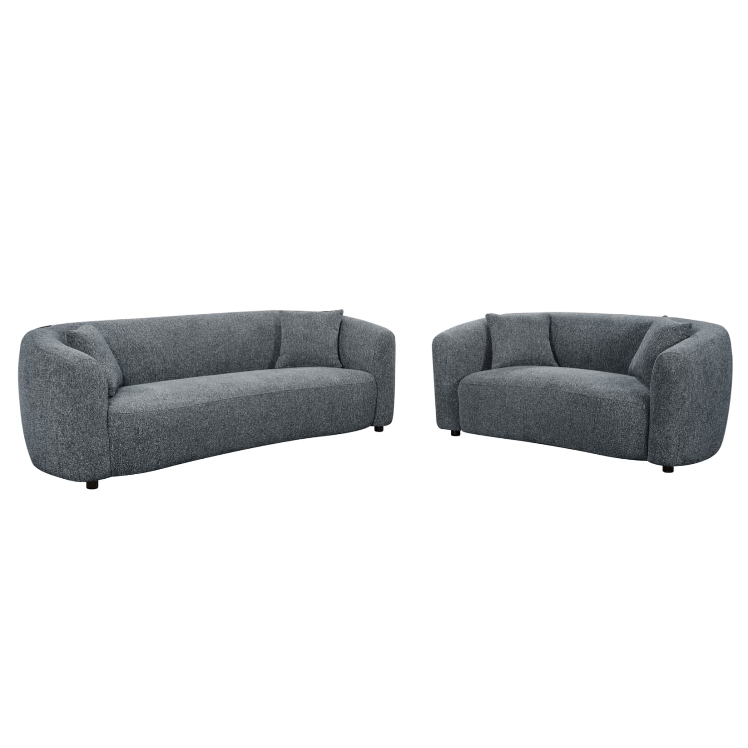 SOFA SET 2PCS NORD GREY FABRIC