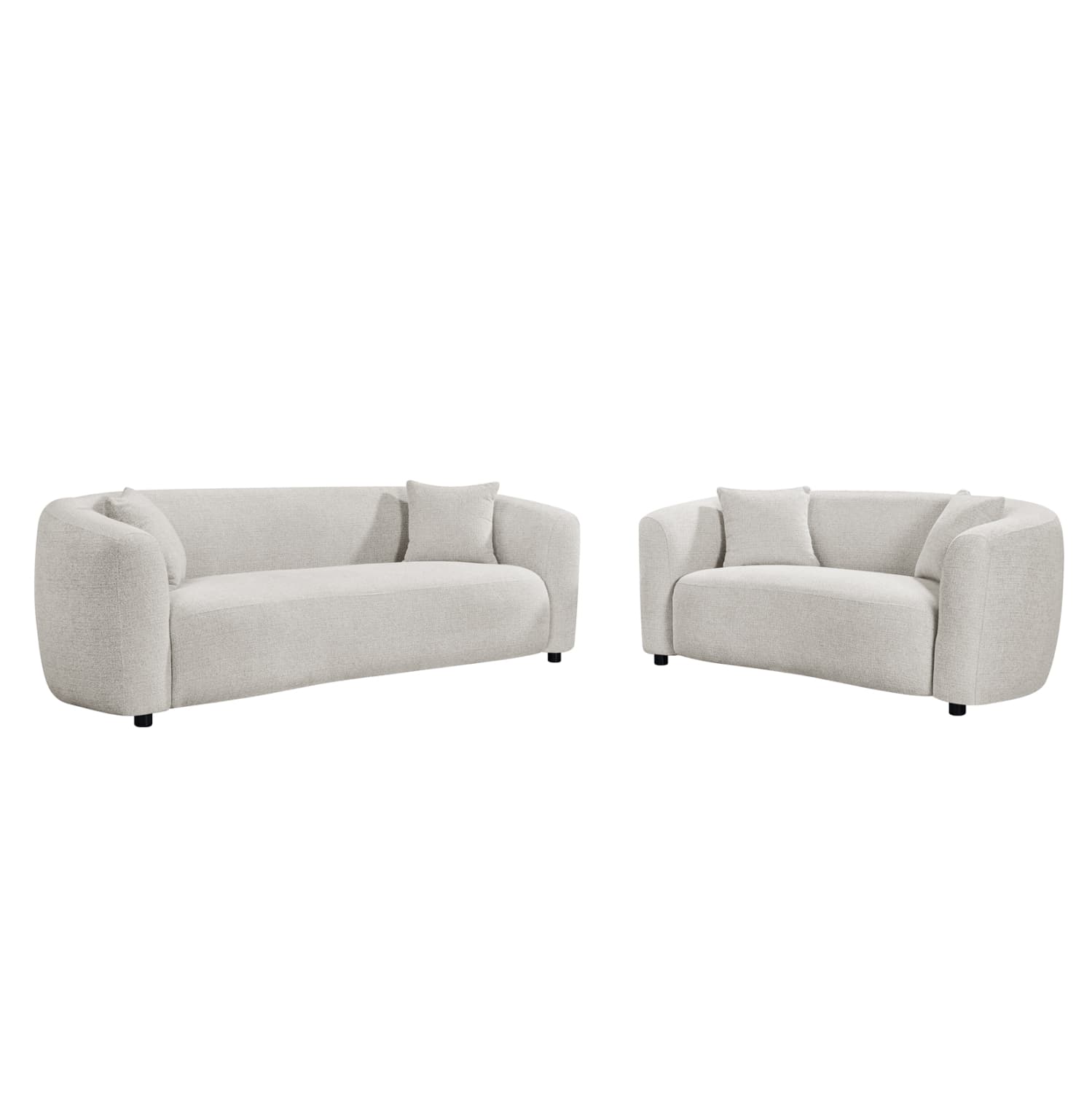SOFA SET 2PCS NORD LIGHT BEIGE FABRIC