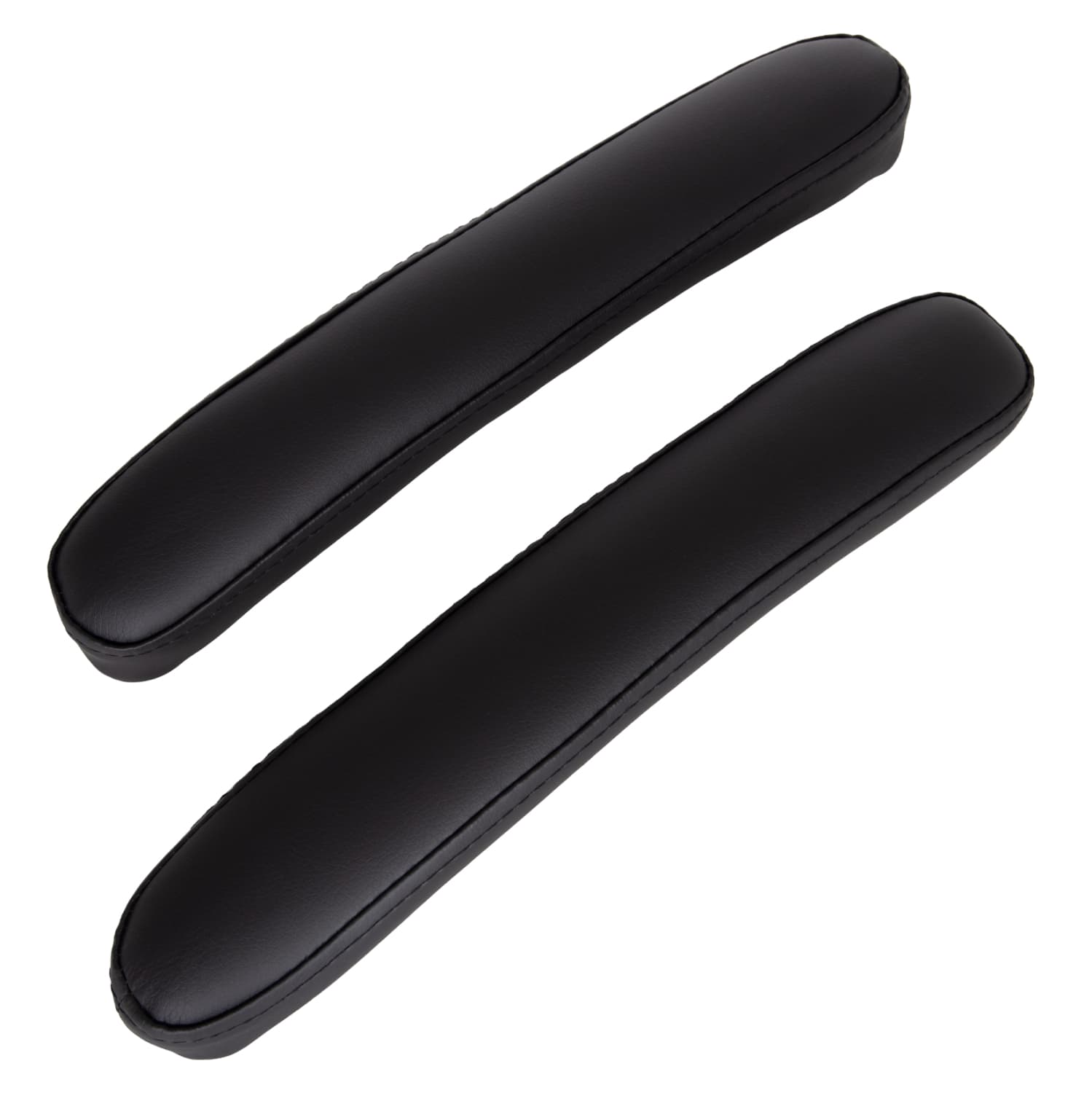 REPLACEMENT 2PCS SET ARM COVERS FOR OFFICE CHAIRS BLACK PU