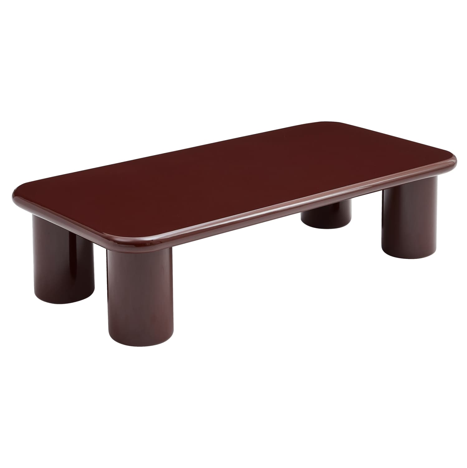 COFFEE TABLE SOLNA MDF IN GLOSSY RED 120x60x31Hcm.