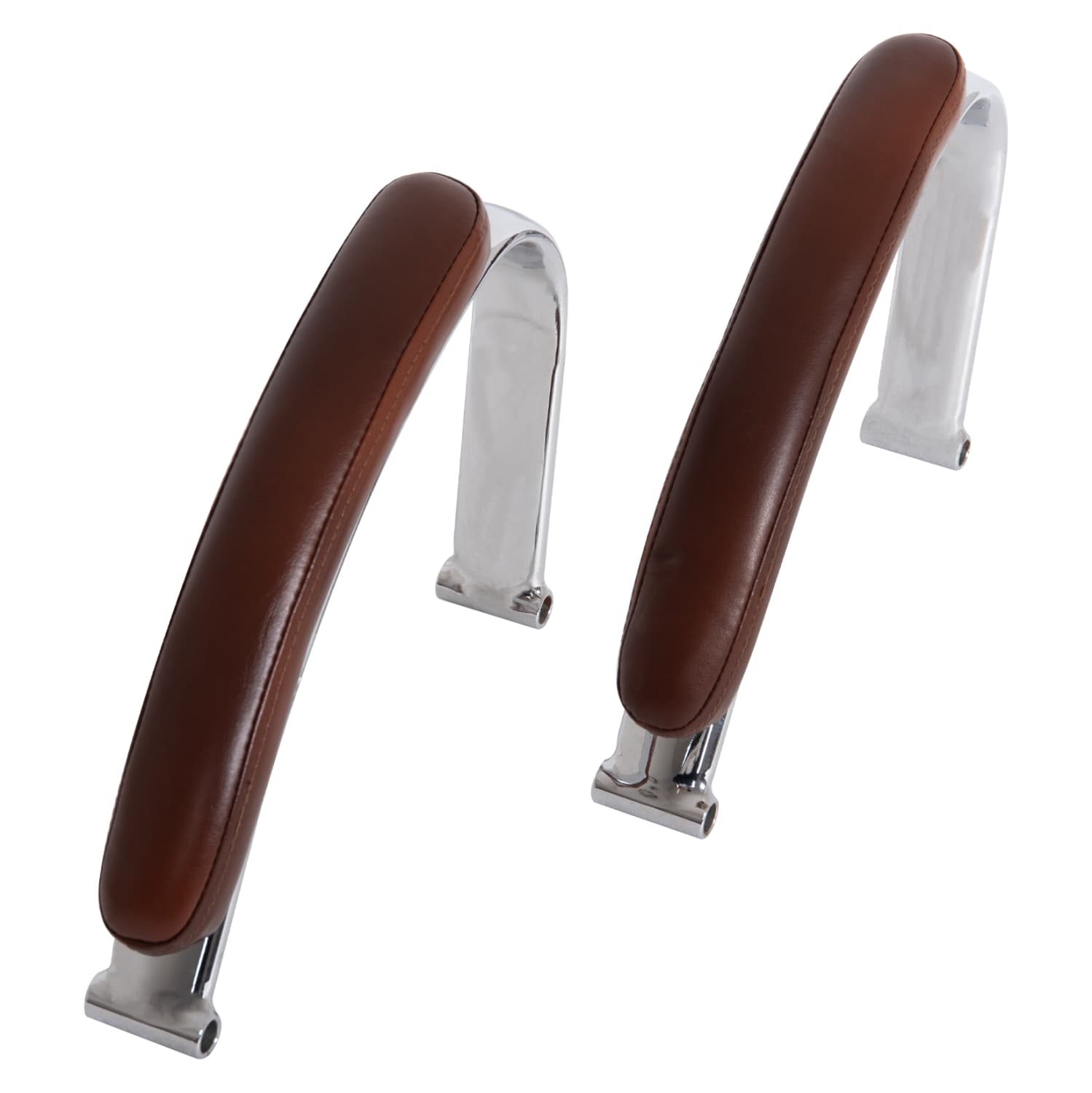 REPLACEMENT ARMS 2PCS SET FOR OFFICE CHAIR CHROMED-BROWN