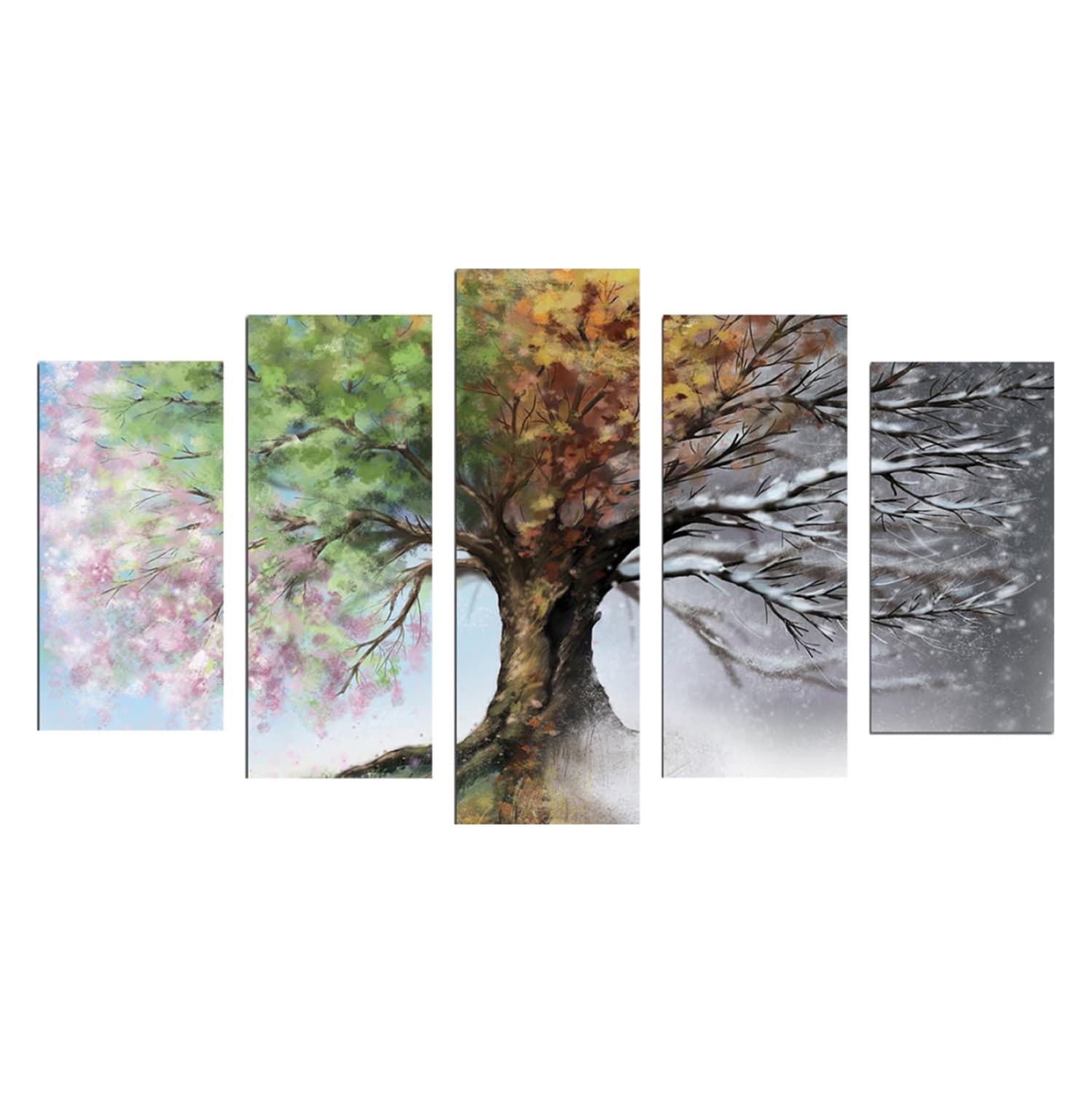 MDF PAINTING FOUR SEASONS 100X60x0,3cm.