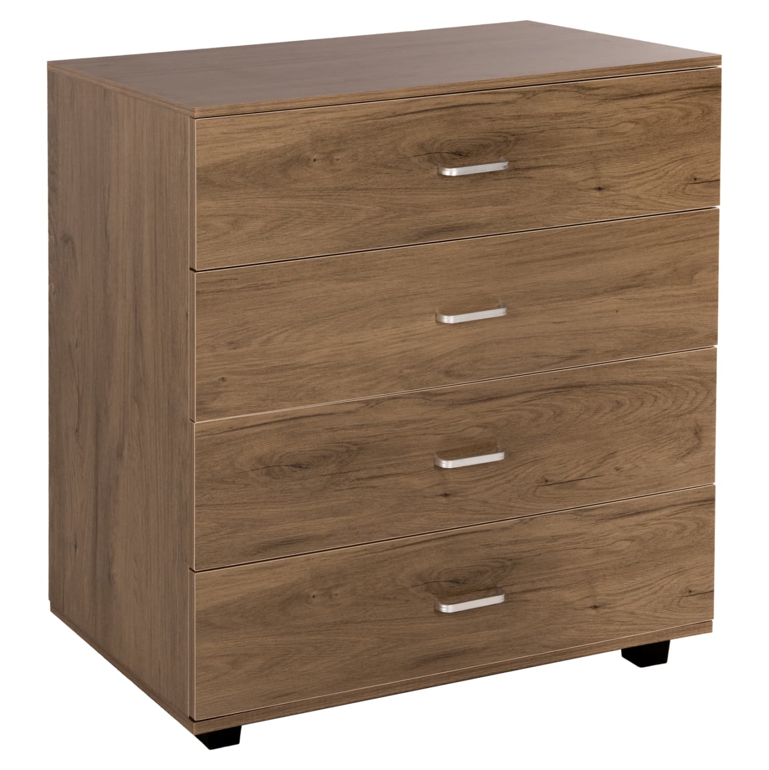 КОМОДА THORG СО 4 ФИОКИ ОД МЕЛАМИН ВО БОЈА НА ПРИРОДНО ДРВО 80x40x83Hcm.