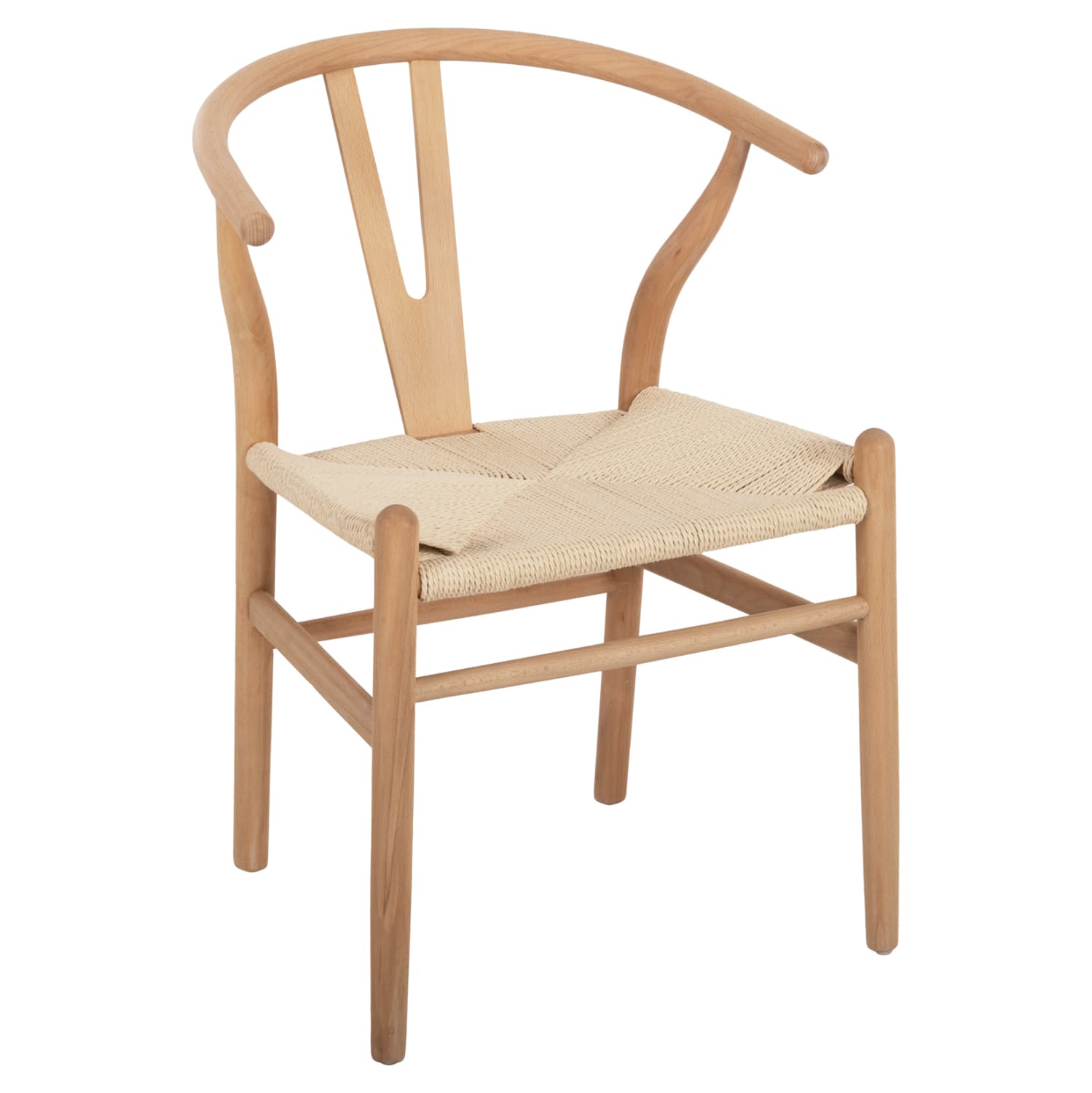 DINING CHAIR BRAVE BEECH WOOD IN NATURAL-ROPE IN NATURAL 54.5x53x75Hcm