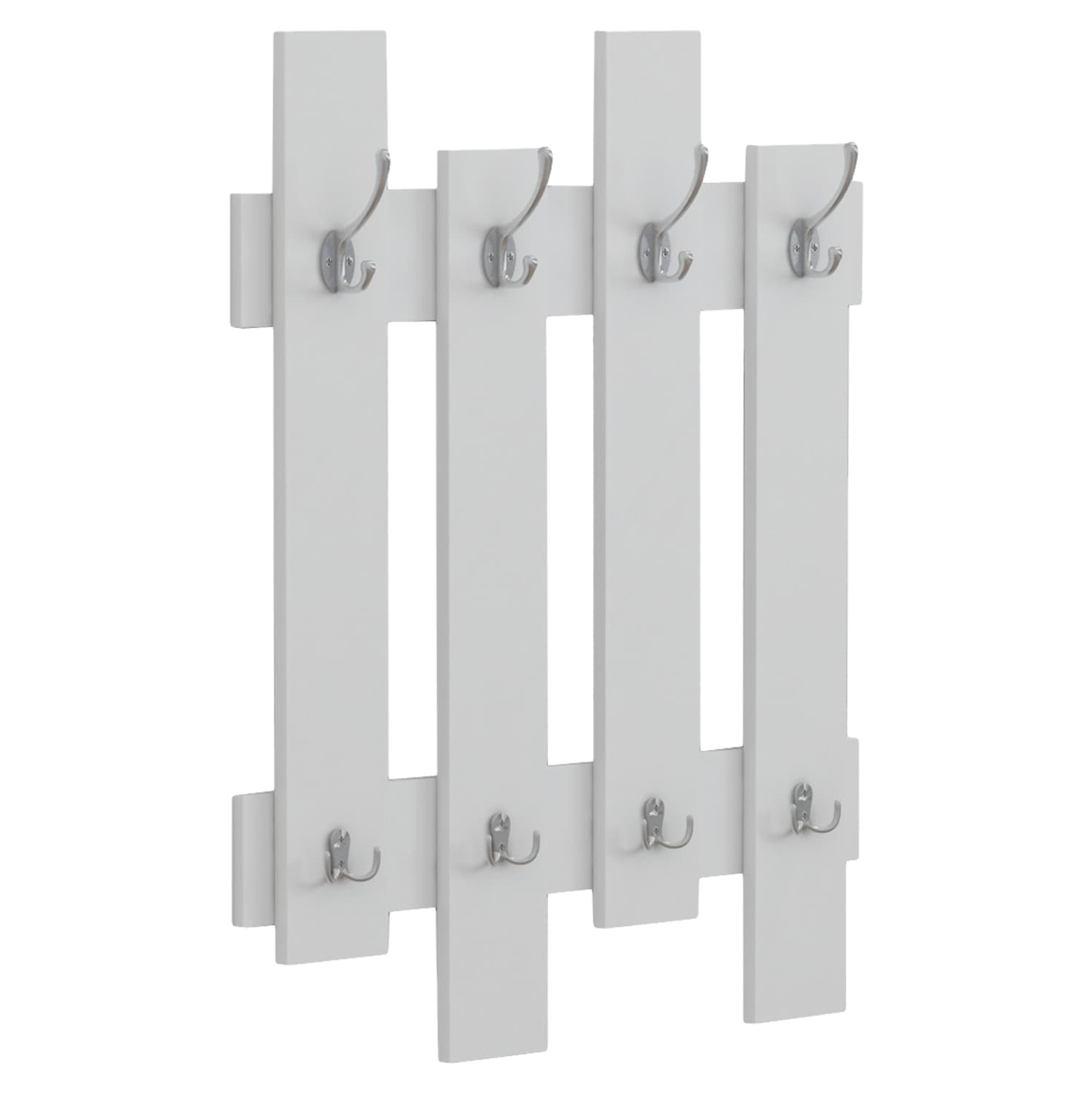 WALL COAT HANGER WESSON MELAMINE IN WHITE 64x4x79Hcm.