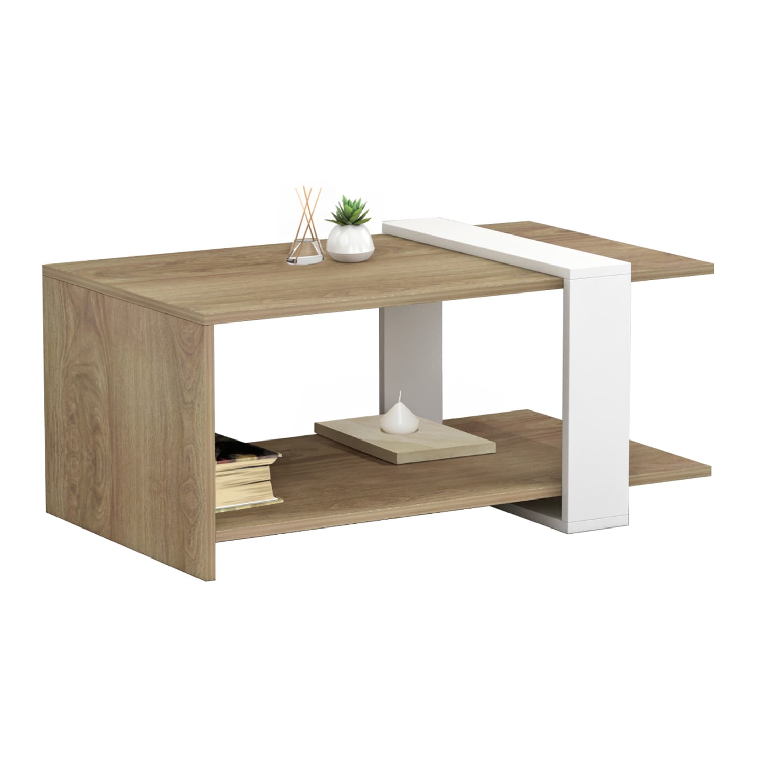 МАСИЧКА ЗА КАФЕ WILMA ОД МЕЛАМИН ВО БОЈА ПРИРОДНО-БЕЛА 80Χ50Χ35Hcm.