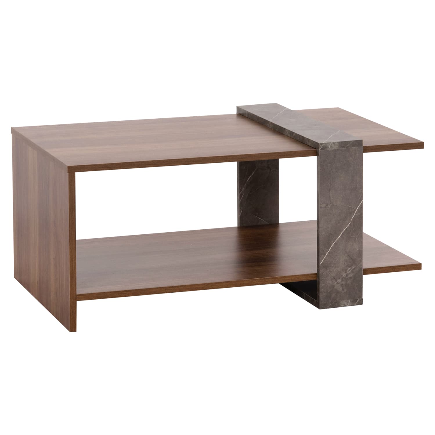 МАСА ЗА КАФЕ WILMA МЕЛАМИН ВО ОРЕВ-СИВКАСТА КАМЕНА ТЕКСТУРА 80Χ50Χ35Hcm.