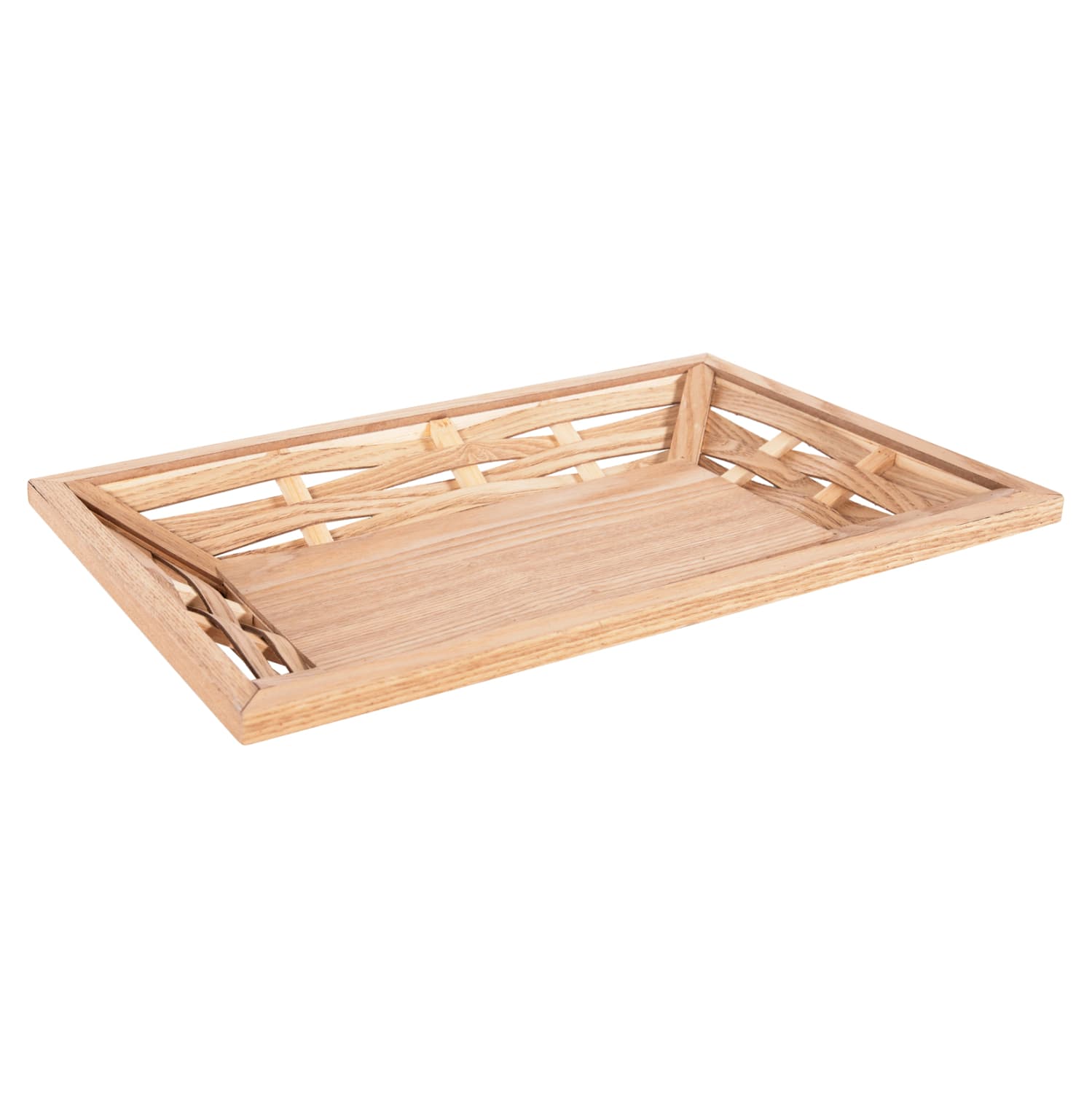 ПРАВОАГОЛЕН ПОСЛУЖАВНИК ОД ЕЛОВО ДРВО И MDF 51x32x5,5Hcm.