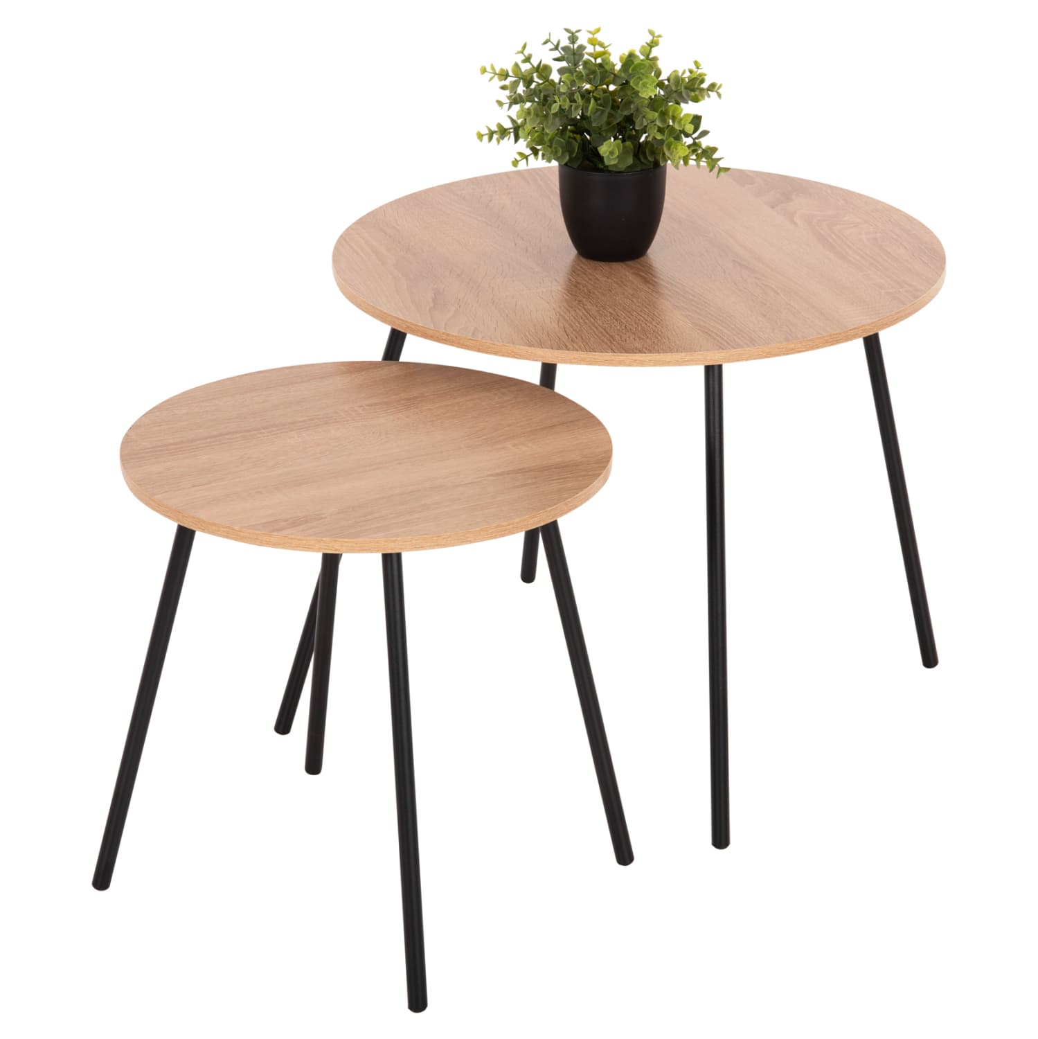 КАФЕ МАСИЧКИ 2 ПАРЧИЊА ТРКАЛЕЗНИ CUPPER МЕЛАМИН ВО СОНАМА-ЦРН МЕТАЛ Φ55x45Hcm.
