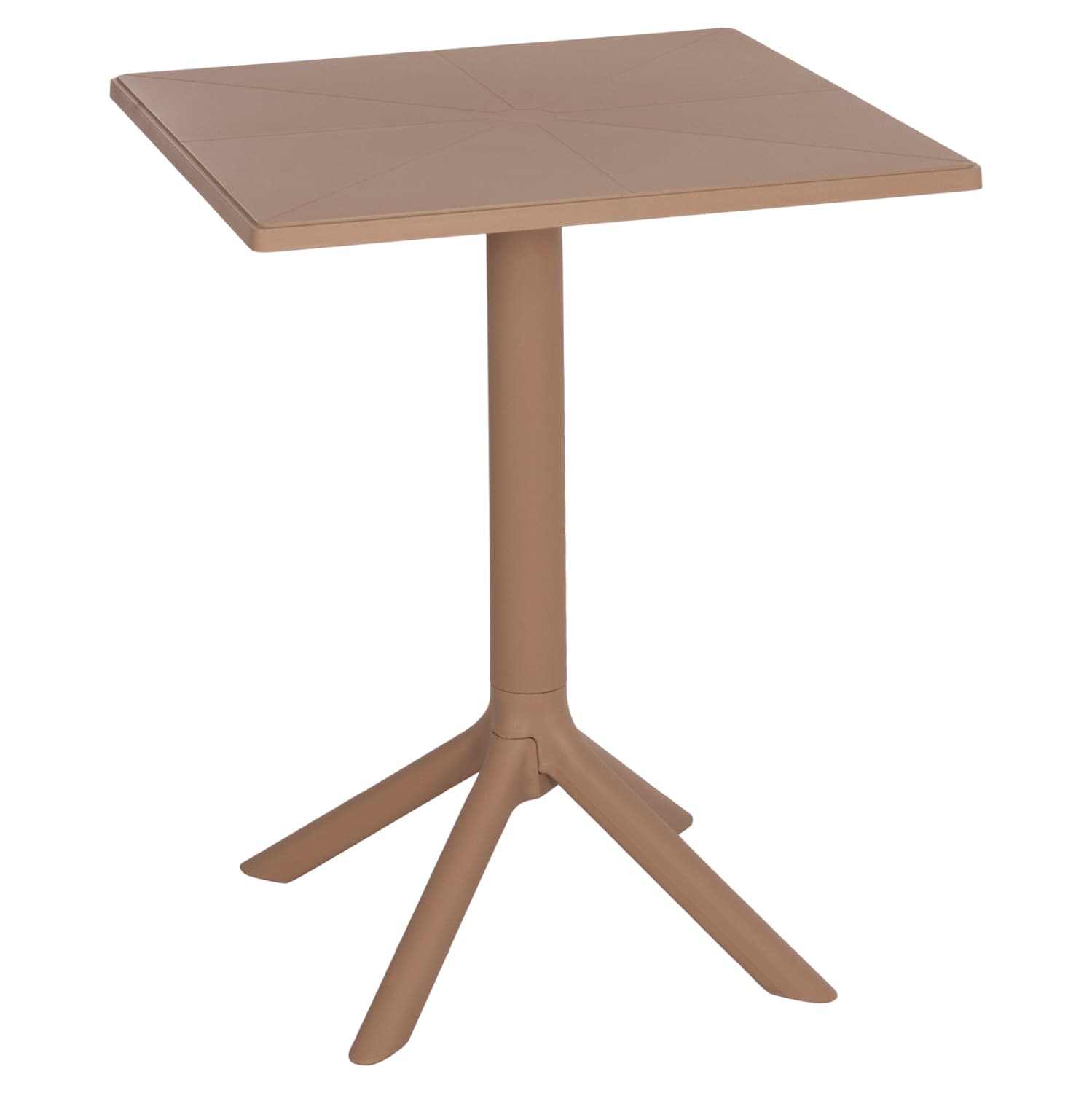 SQUARE POLYPROPYLENE TABLE TERRIN CAPPUCCINO 60x60x75Hcm.
