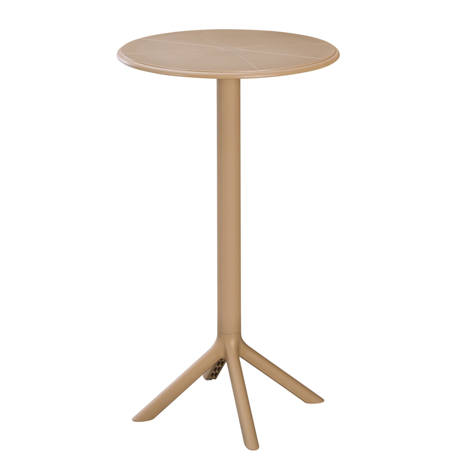 BAR TABLE ROUND TERRIN POLYPROPYLENE CAPPUCCINO Φ61x107Hcm.
