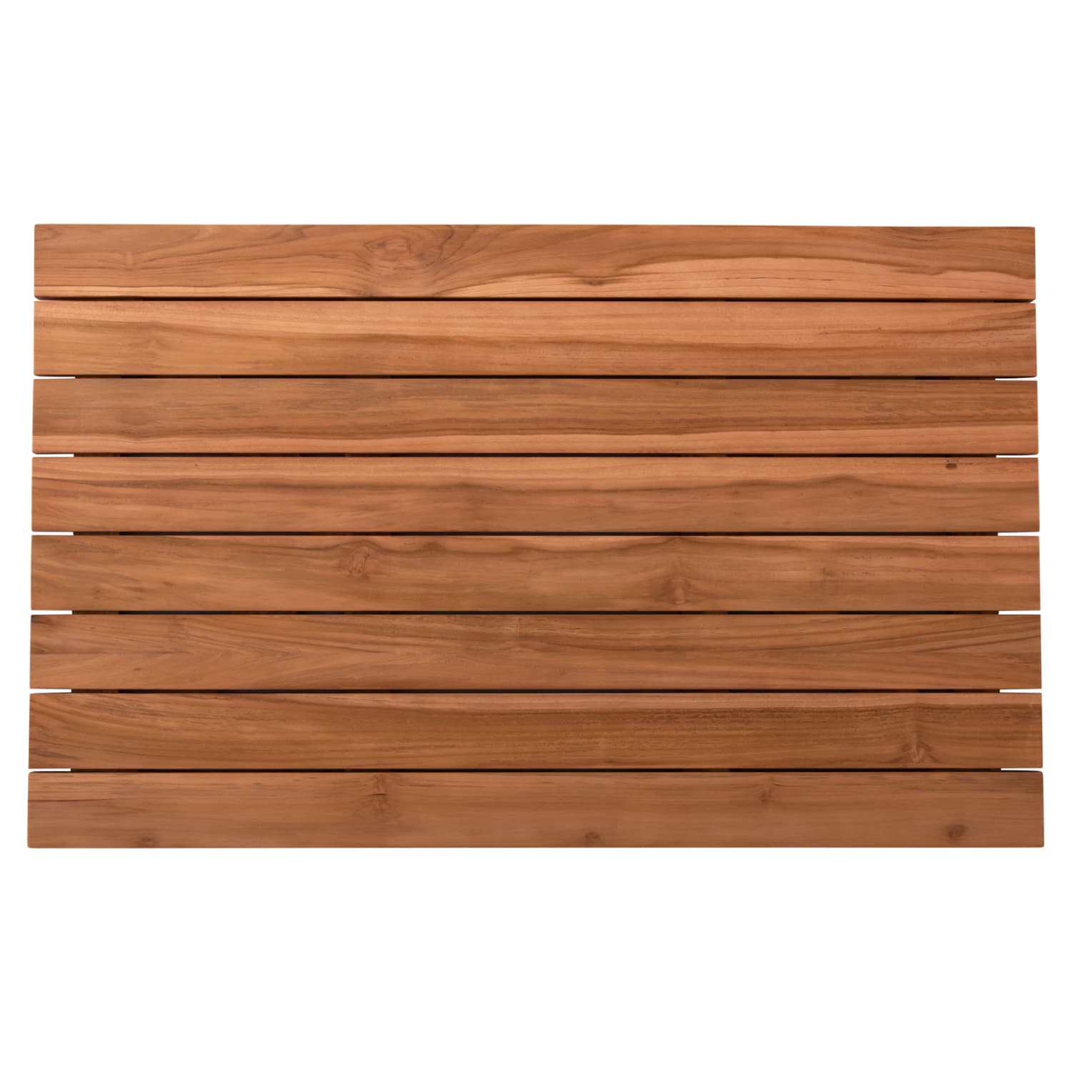 TABLETOP RECTANGULAR SOLID TEAK WOOD IN NATURAL COLOR 130x80.5x2.5(thickness)cm.