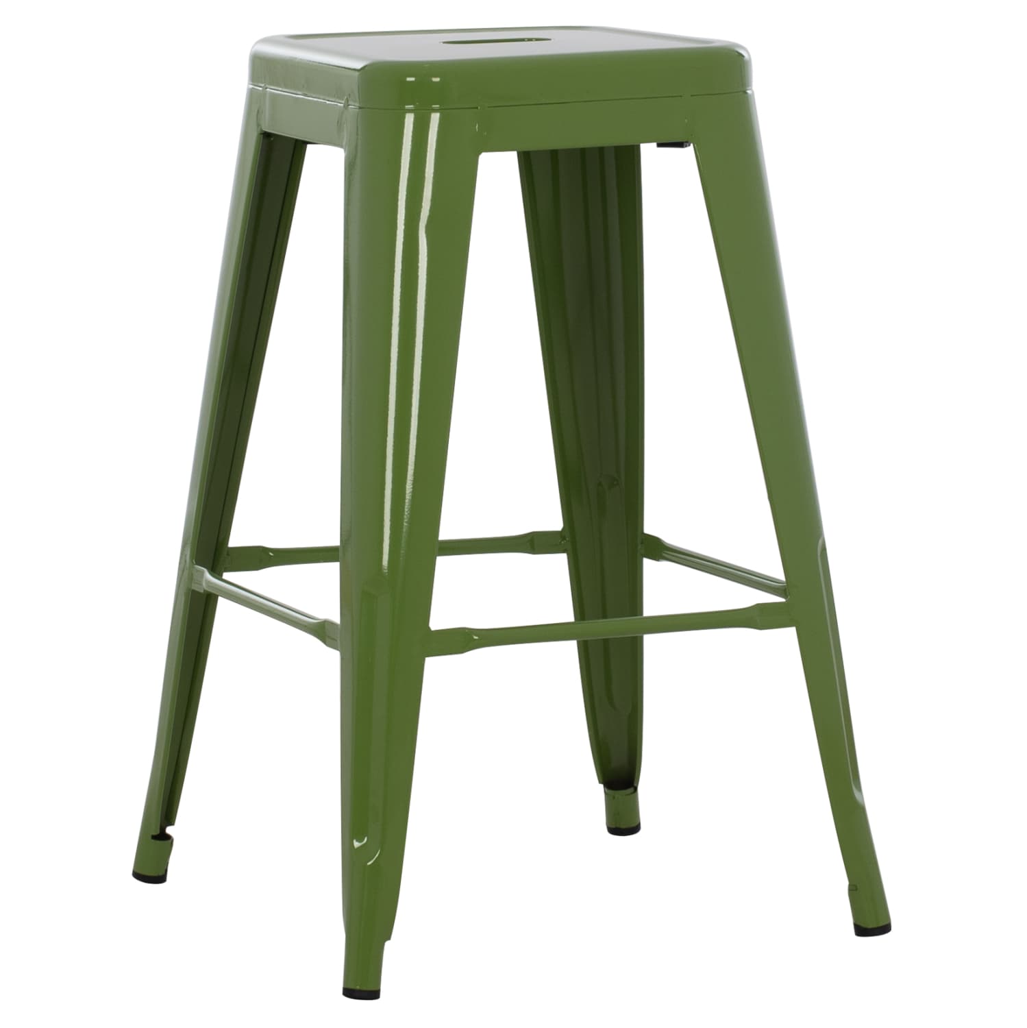 БАР ТАБУРЕ СРЕДНА ВИСИНА MELITA-PRO МЕТАЛ ВО СВЕТЛО МАСЛИНОВО ЗЕЛЕНА 43x43x67Hcm.