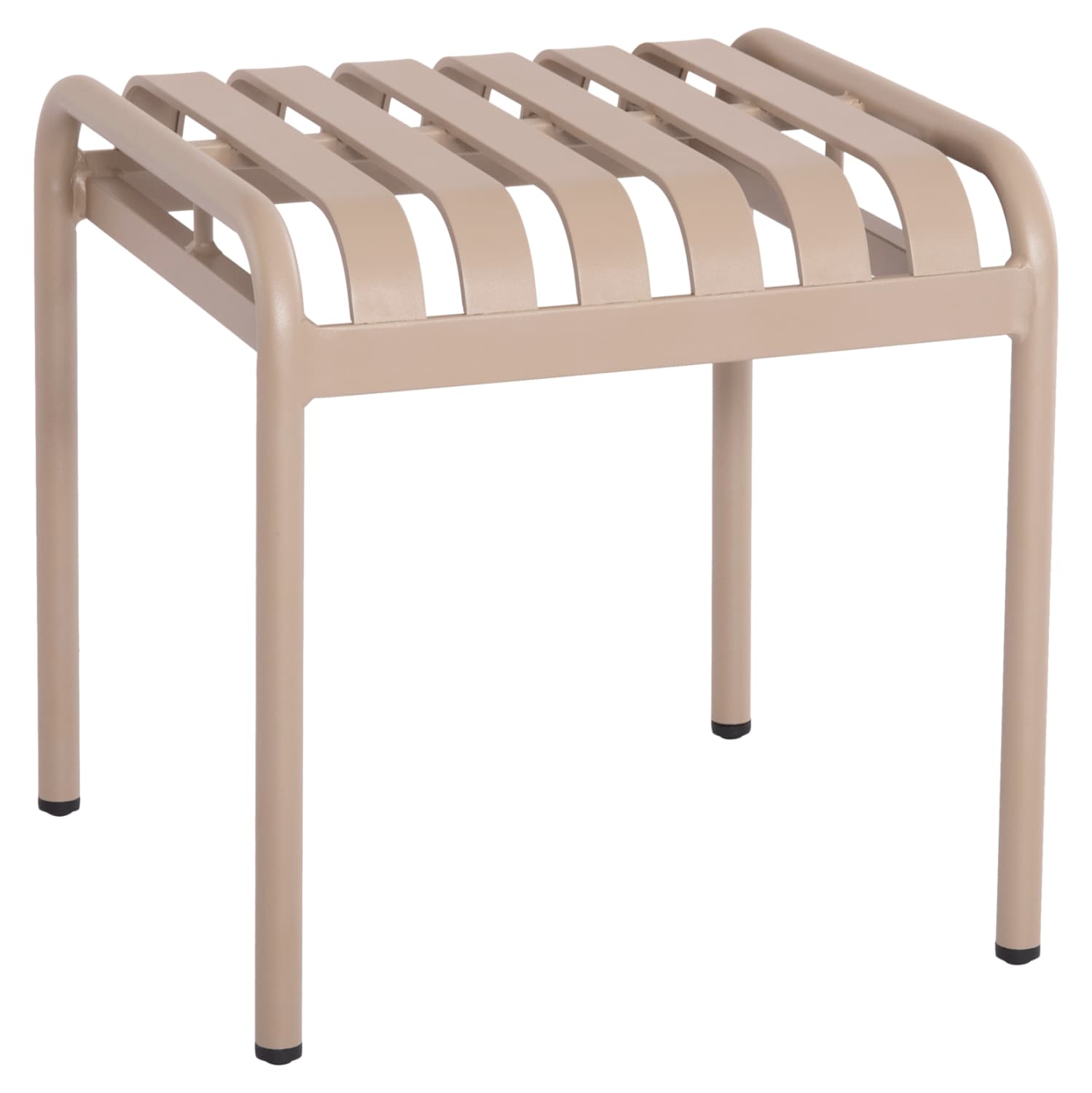 ALUMINUM STOOL RACHEL CHAMPAGNE COLOR 45x44x46Hcm.