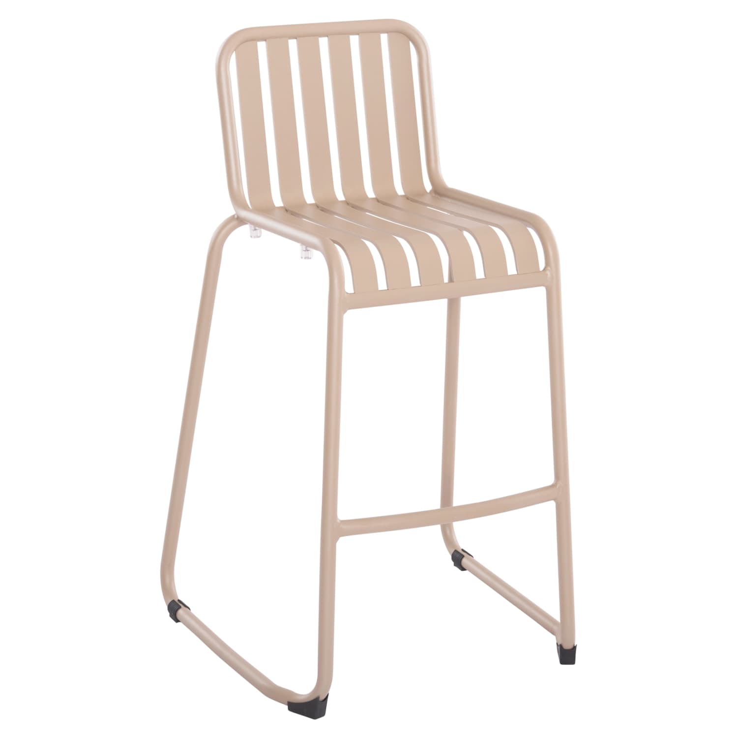 BAR STOOL ALUMINUM RACHEL CHAMPAGNE COLOR 59.5x55x101Hcm.