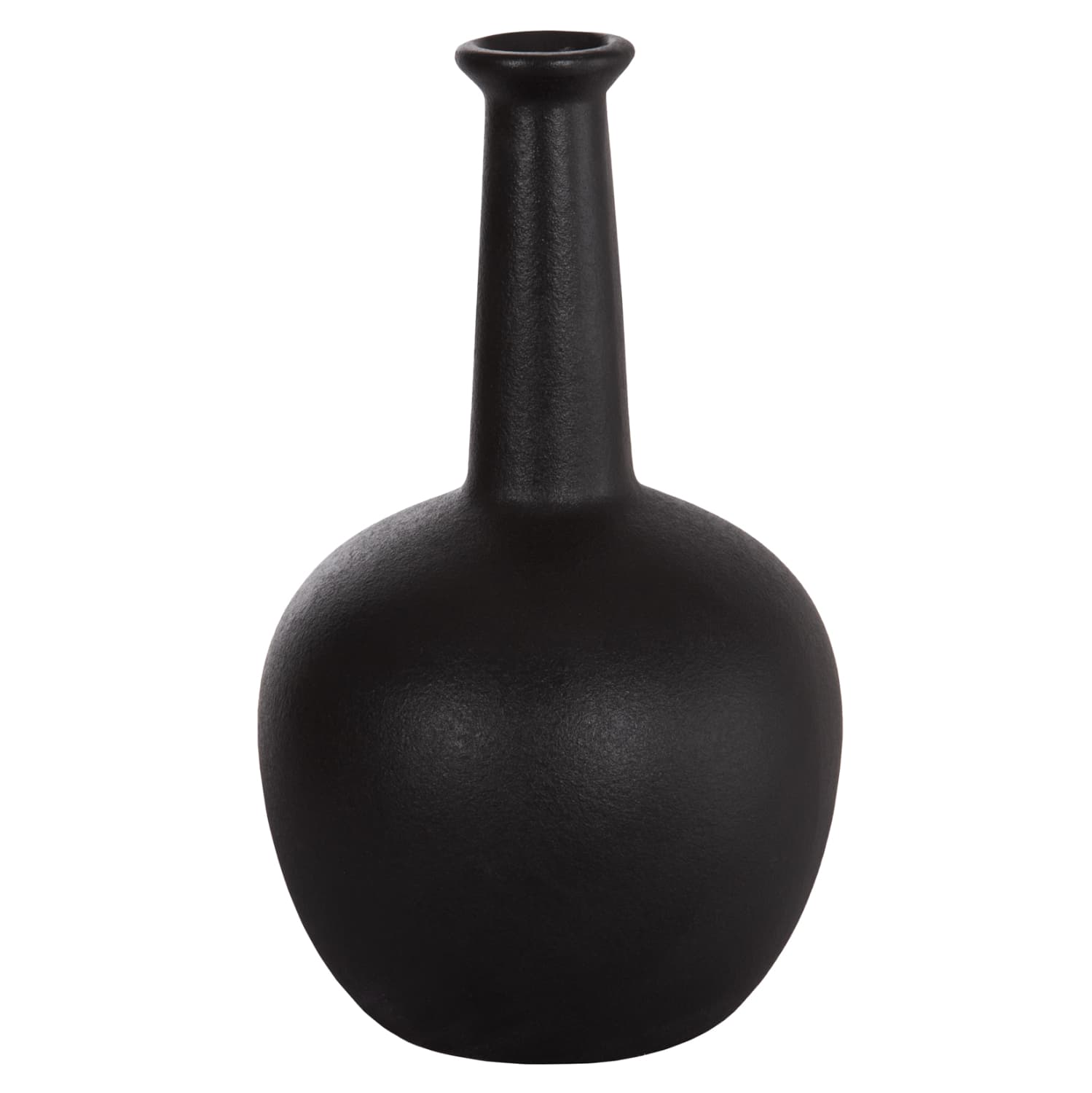 CERAMIC TABLE DECOR ELENDIL BLACK MATTE Φ14,5x25Hcm.