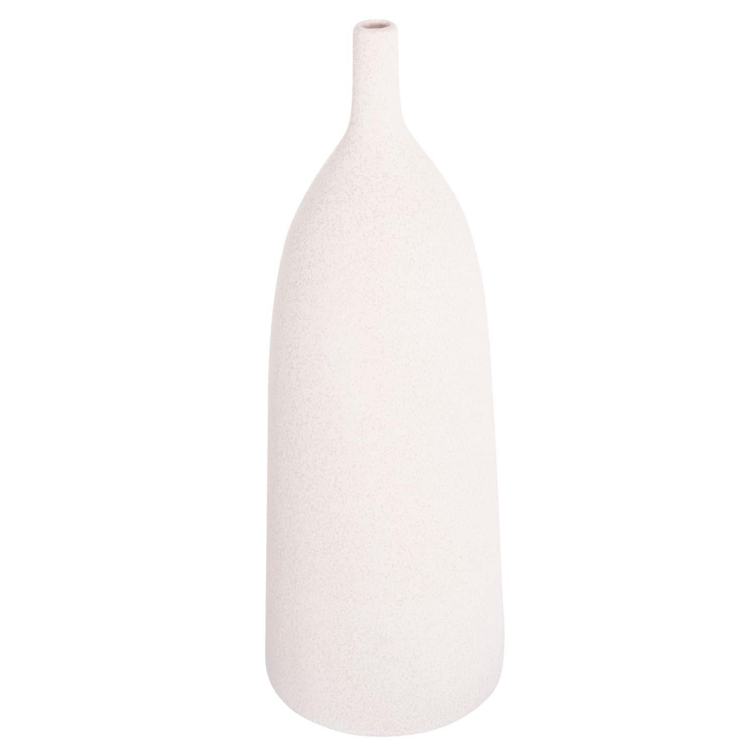 CERAMIC TABLE DECOR GALAD OFF WHITE WITH CRYSTALLISATION Φ18x49Hcm.
