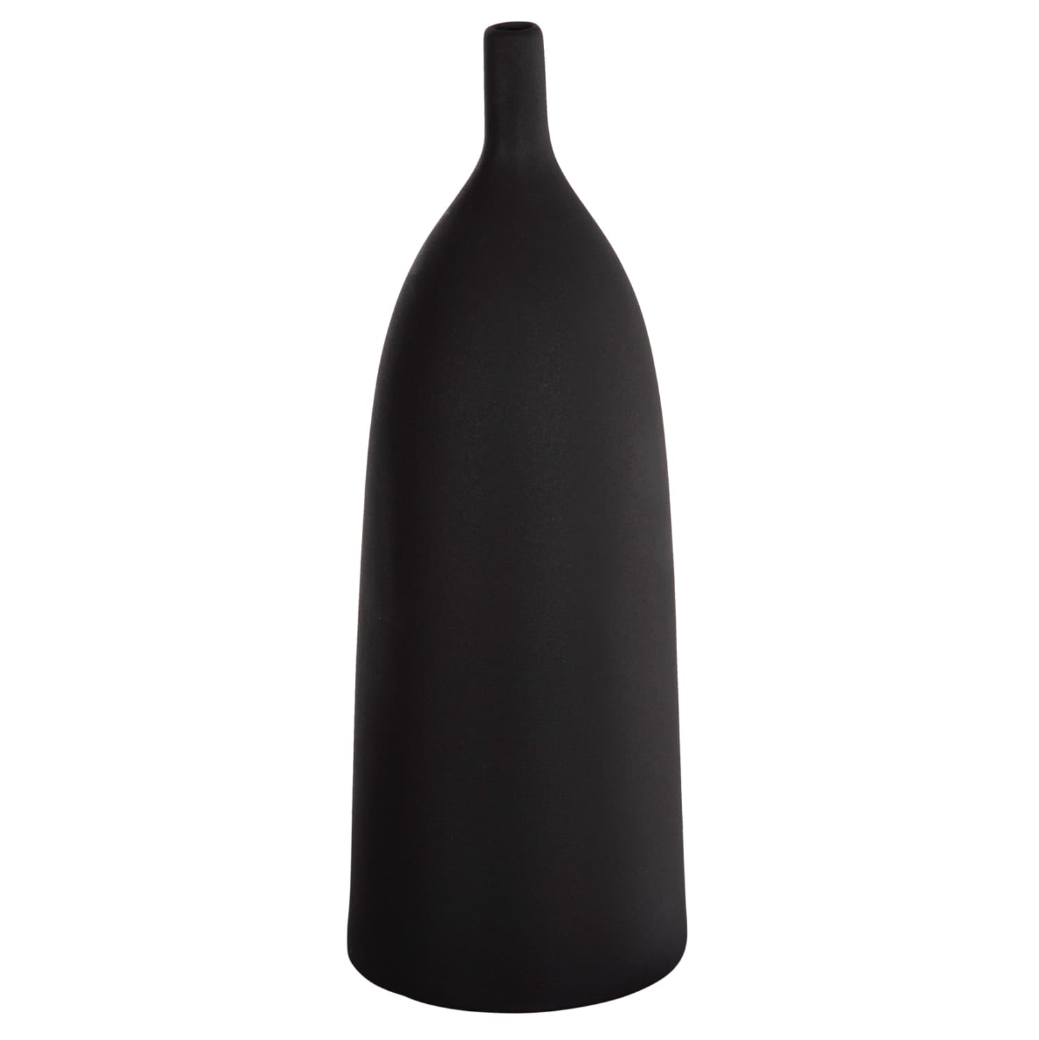 CERAMIC TABLE DECOR GALAD BLACK MATTE Φ18x49H cm.